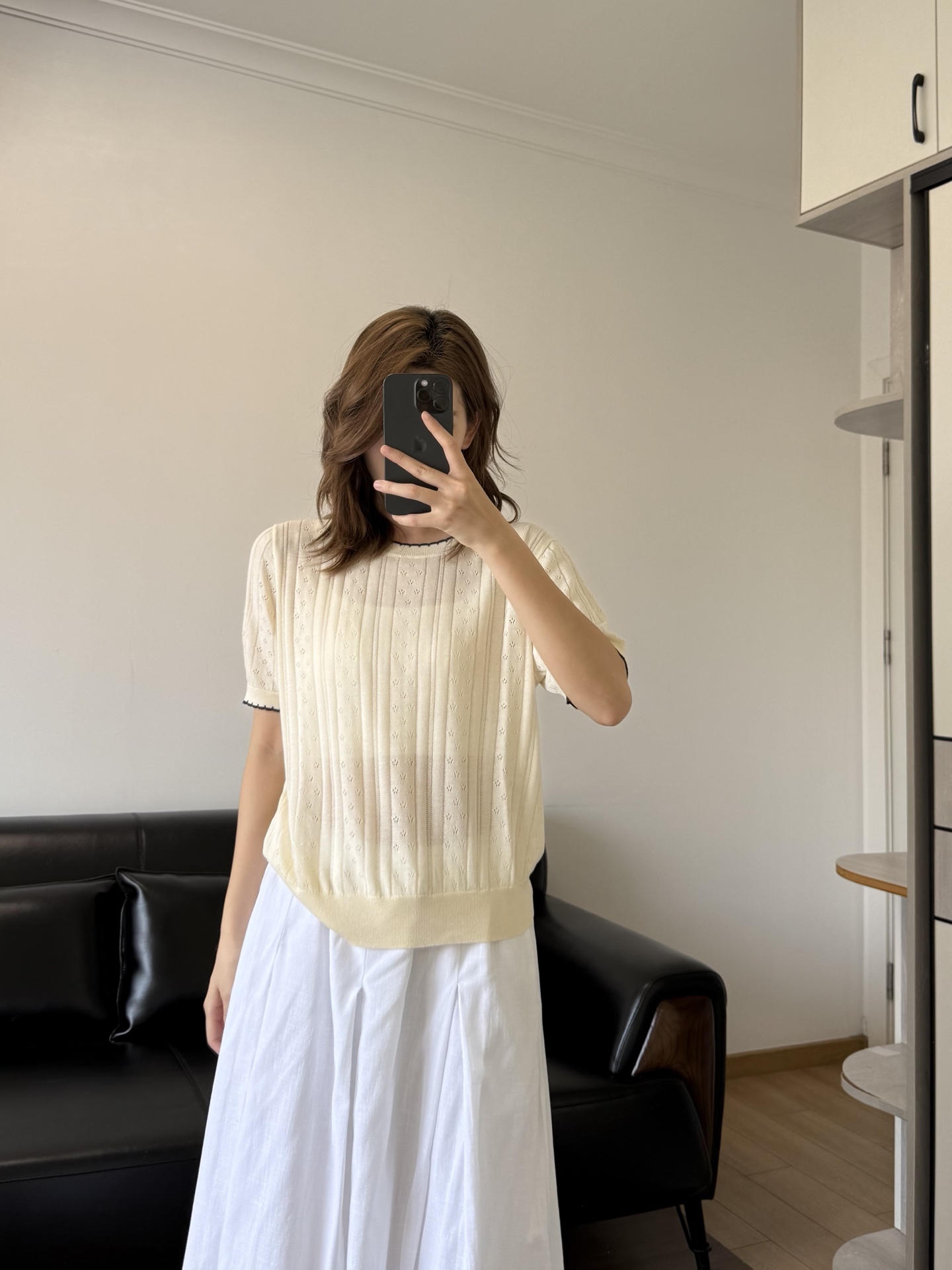 NO:875092,Model 166 98 wears size S, which is suitable.19860909模特166 98穿S码合适,,,Women's clothing