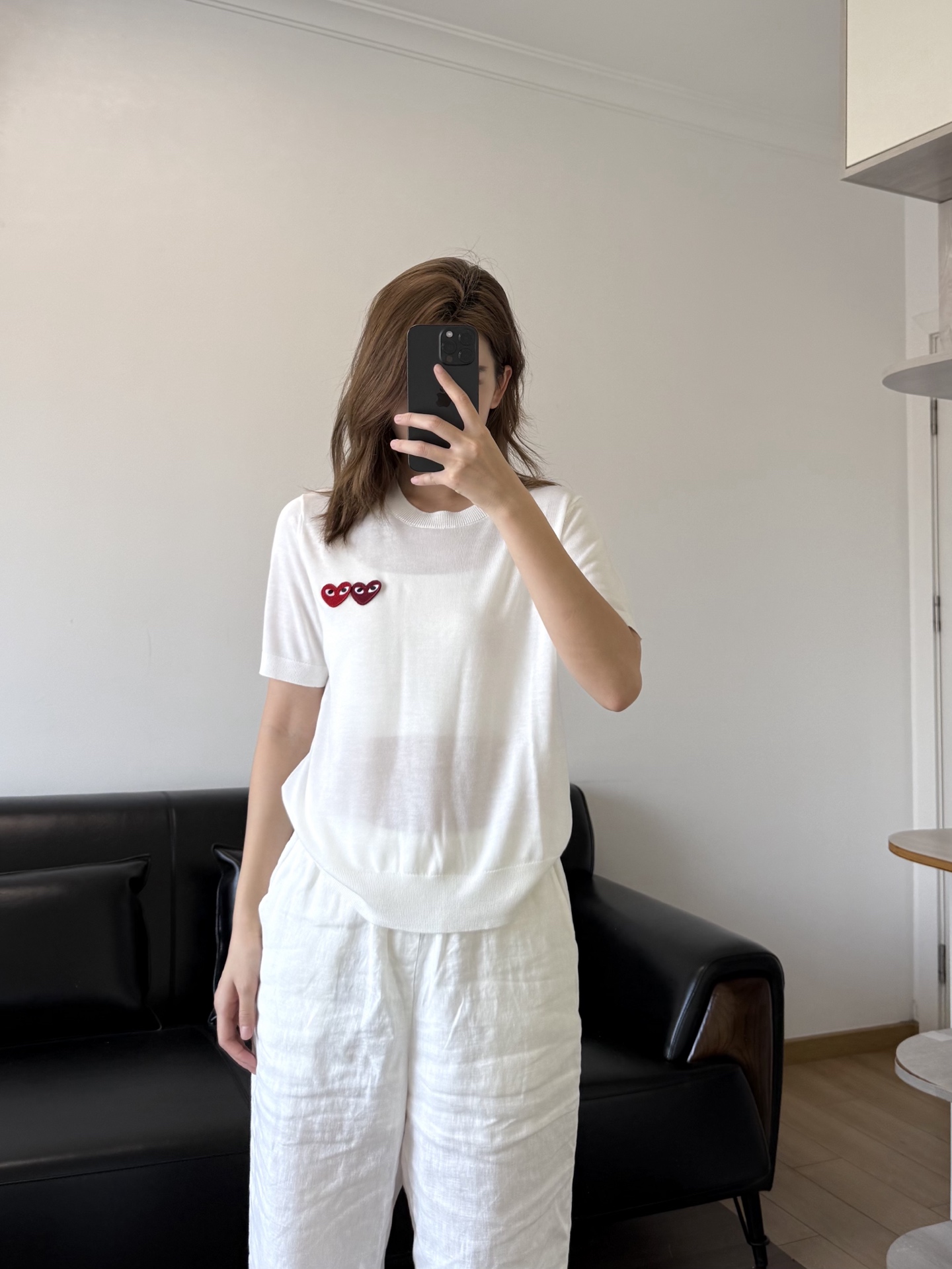 NO:876302,White and slightly translucent, you can wear flesh-colored underwear,19860909白色微透 可以穿肉色内衣,,,Women's clothing