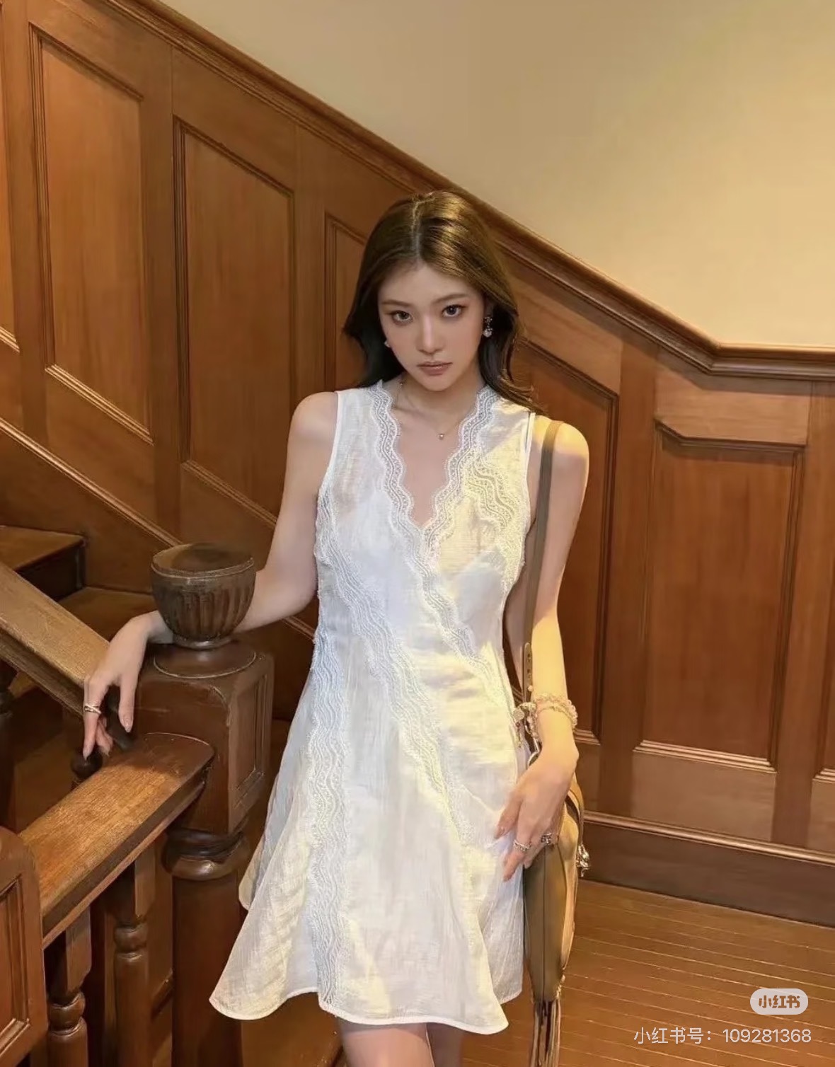 NO:892028,The gentle Korean heroine is visually stunning and can be worn for dates or afternoon tea in a great film~,,19860909韩系温柔女主即视感,约会/下午茶穿都巨出片~,,,Women's clothing