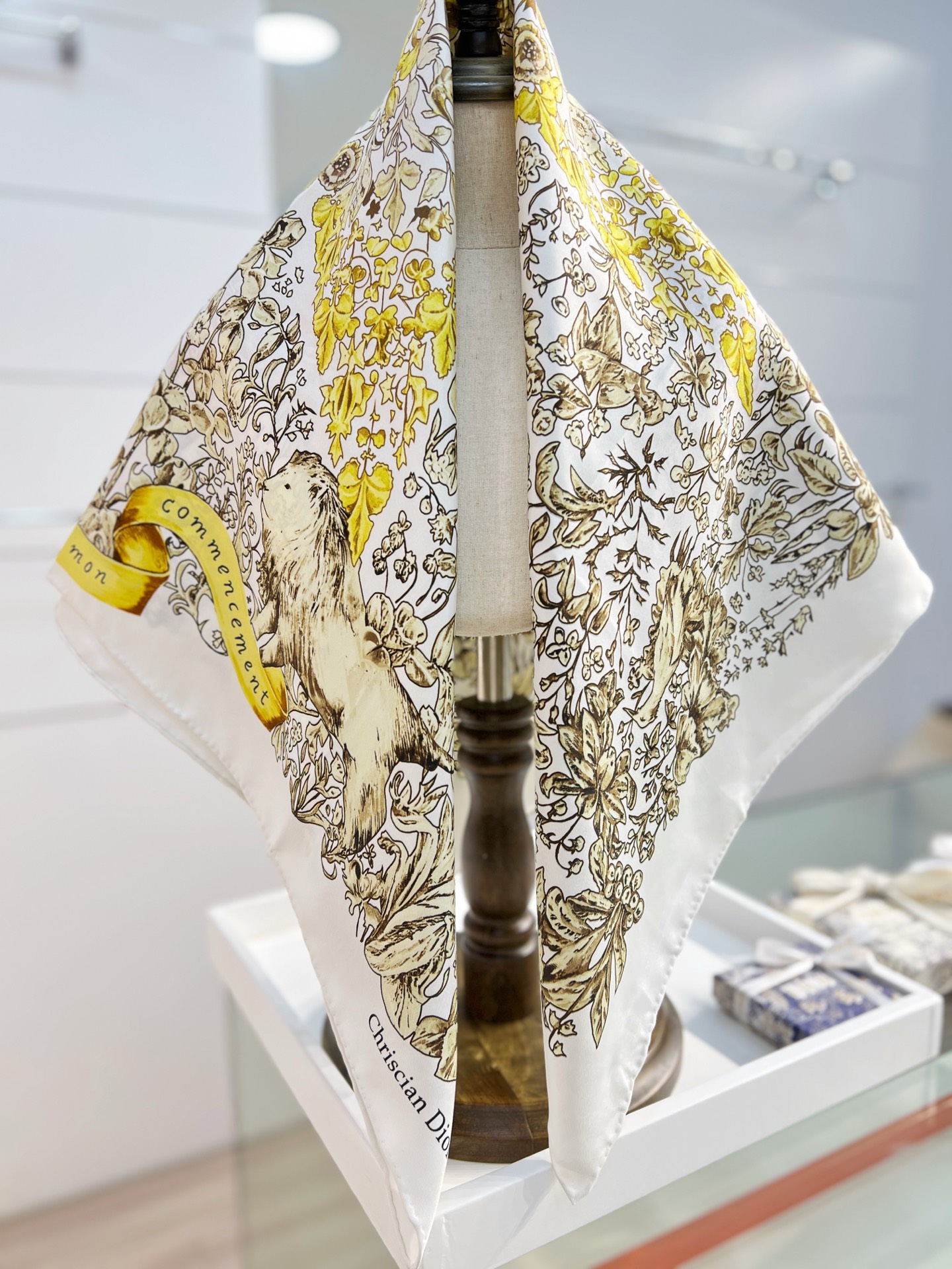 Dior 印花方巾 18mm顶级真丝双面同色印花
～25早春新品～

这款方巾饰以彼得罗•鲁福（Piet