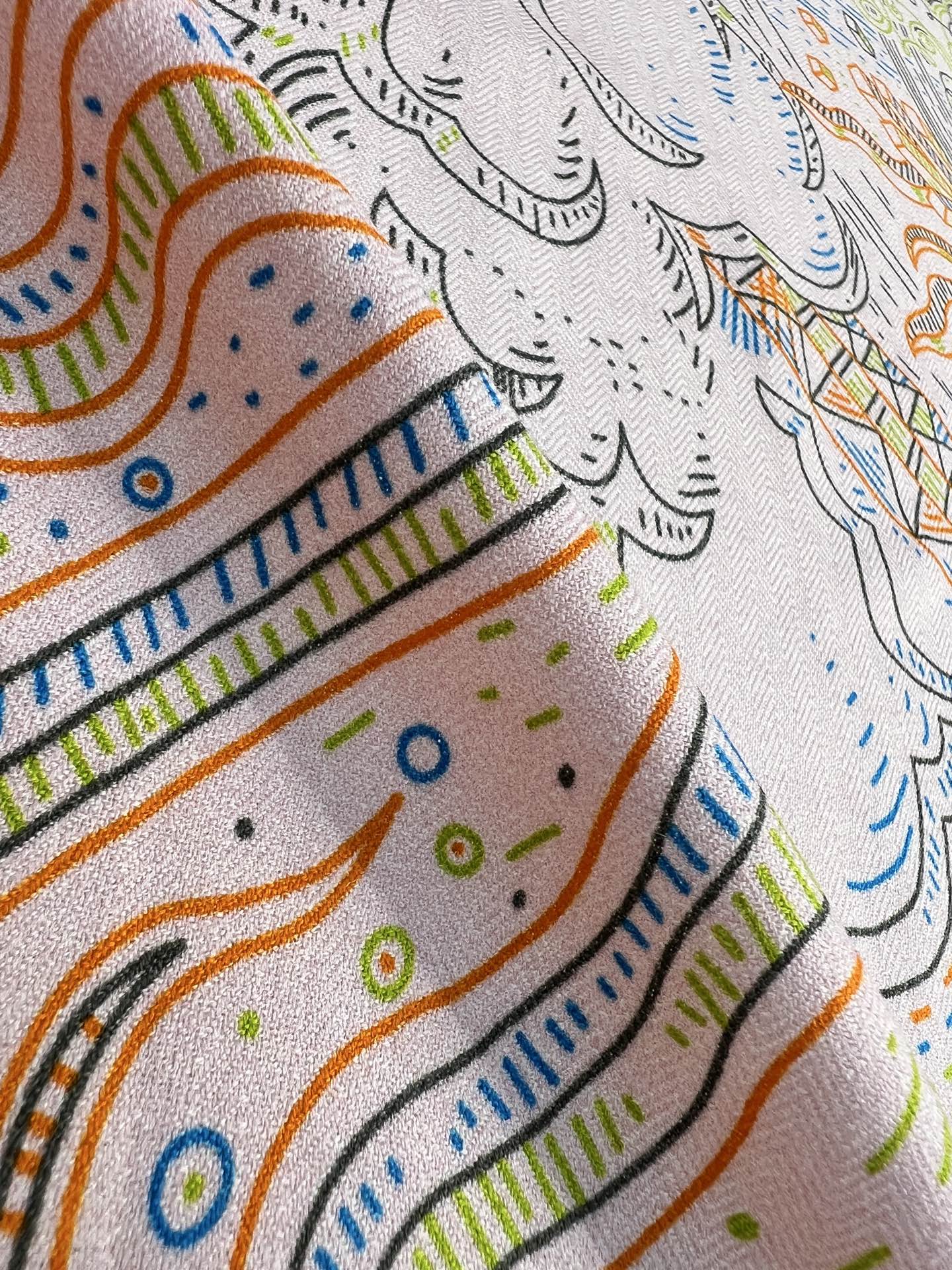 💟2025年秋冬羊绒新款 正在接通中 140方巾～Hermes 

手工卷边丝羊绒方巾（30%桑蚕丝70