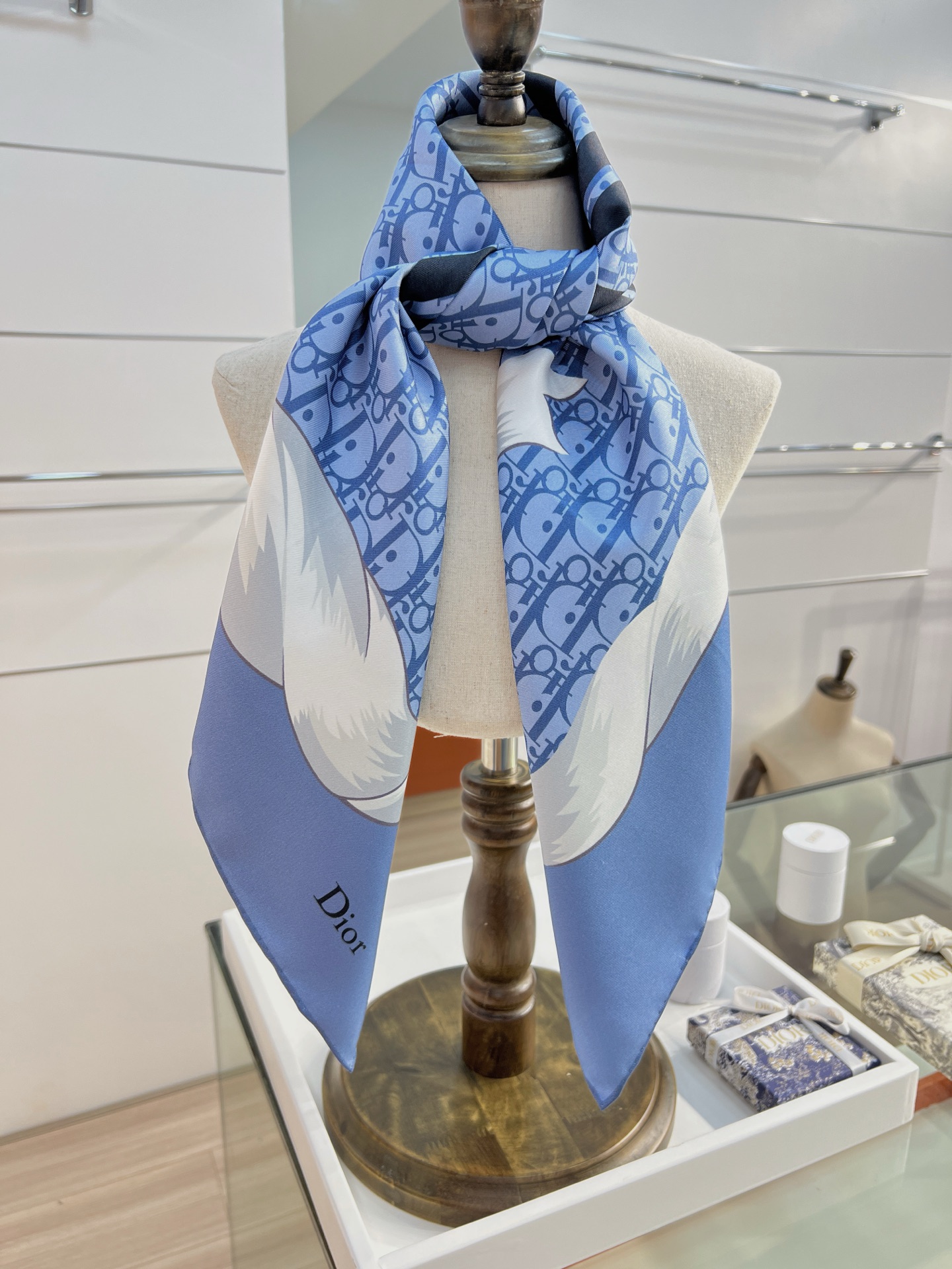 Dior 印花方巾