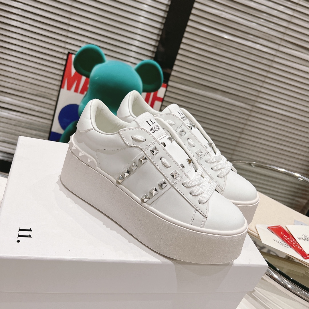 Valentino 2024 Rocktud Untitled Sports Shoes: Premium Leather, High Rubber Base. - 图片 2