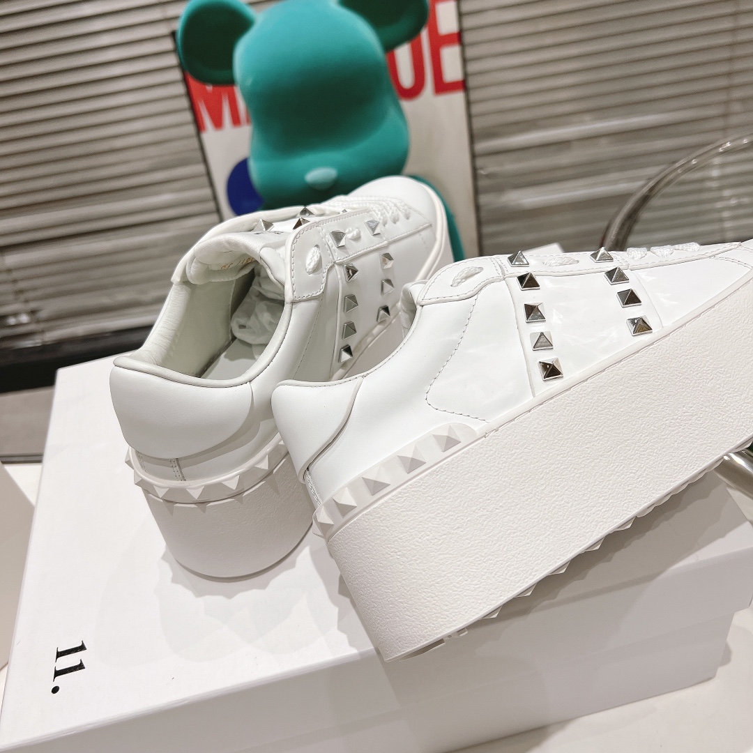 Valentino 2024 Rocktud Untitled Sports Shoes: Premium Leather, High Rubber Base. - 图片 8