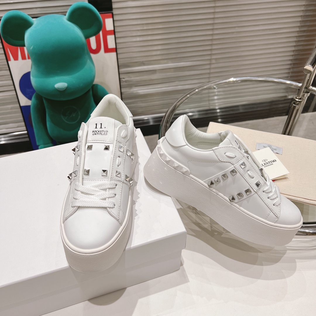 Valentino 2024 Rocktud Untitled Sports Shoes: Premium Leather, High Rubber Base. - 图片 3