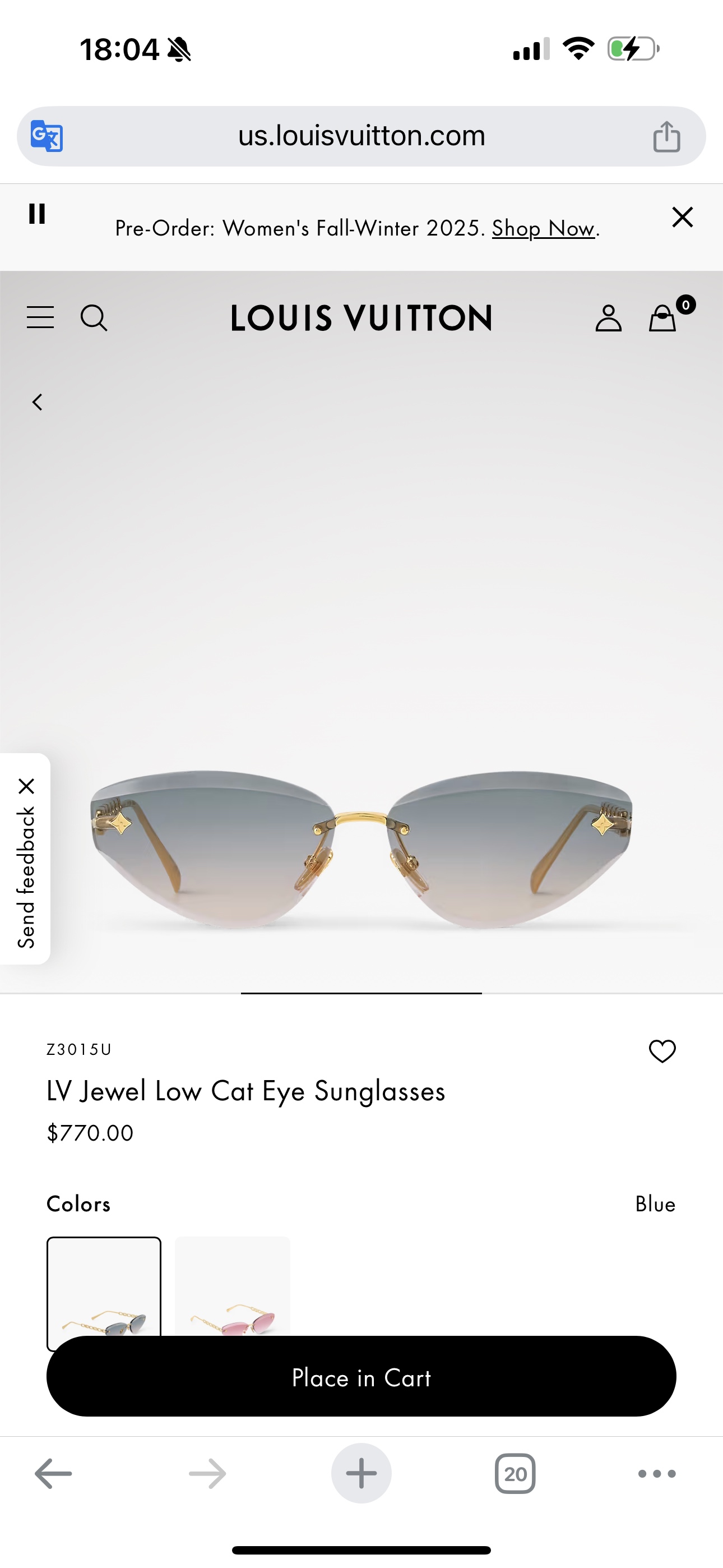 LOUIS VUITTONMODEL：Z3015USIZE：61口15-140