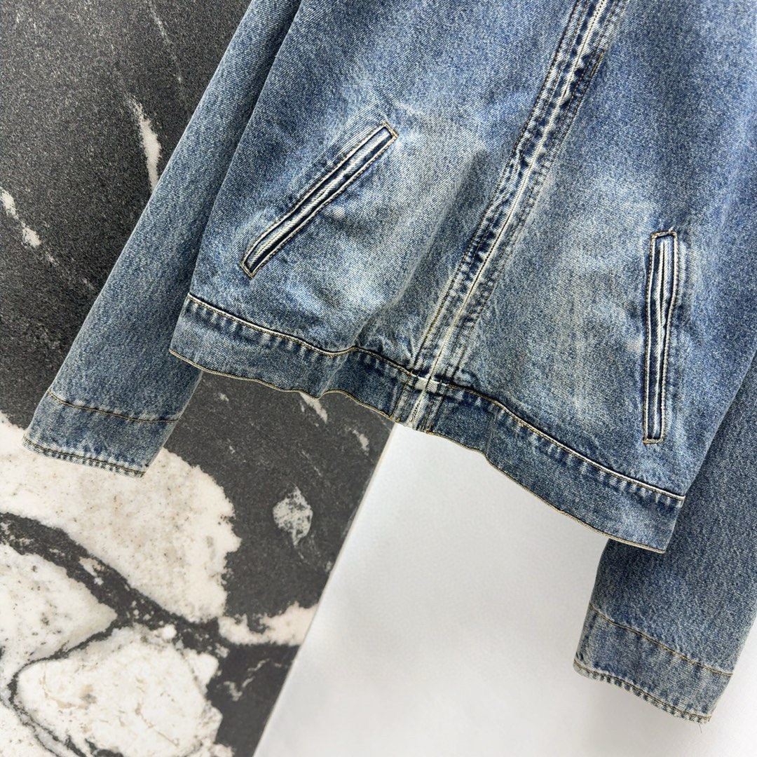 Women’s Fall/Winter Cowboy Jacket Set with High-Quality Jeans in Small Size - 图片 5