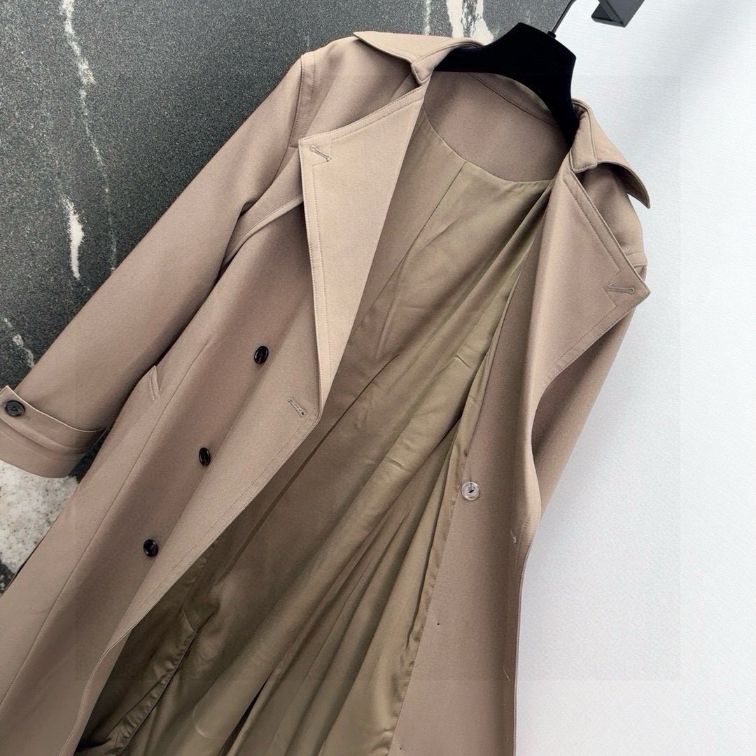 BV 24SS New-Collar Windsuit Coat: Classic Style for Single Women’s Fall Wardrobe - 图片 7