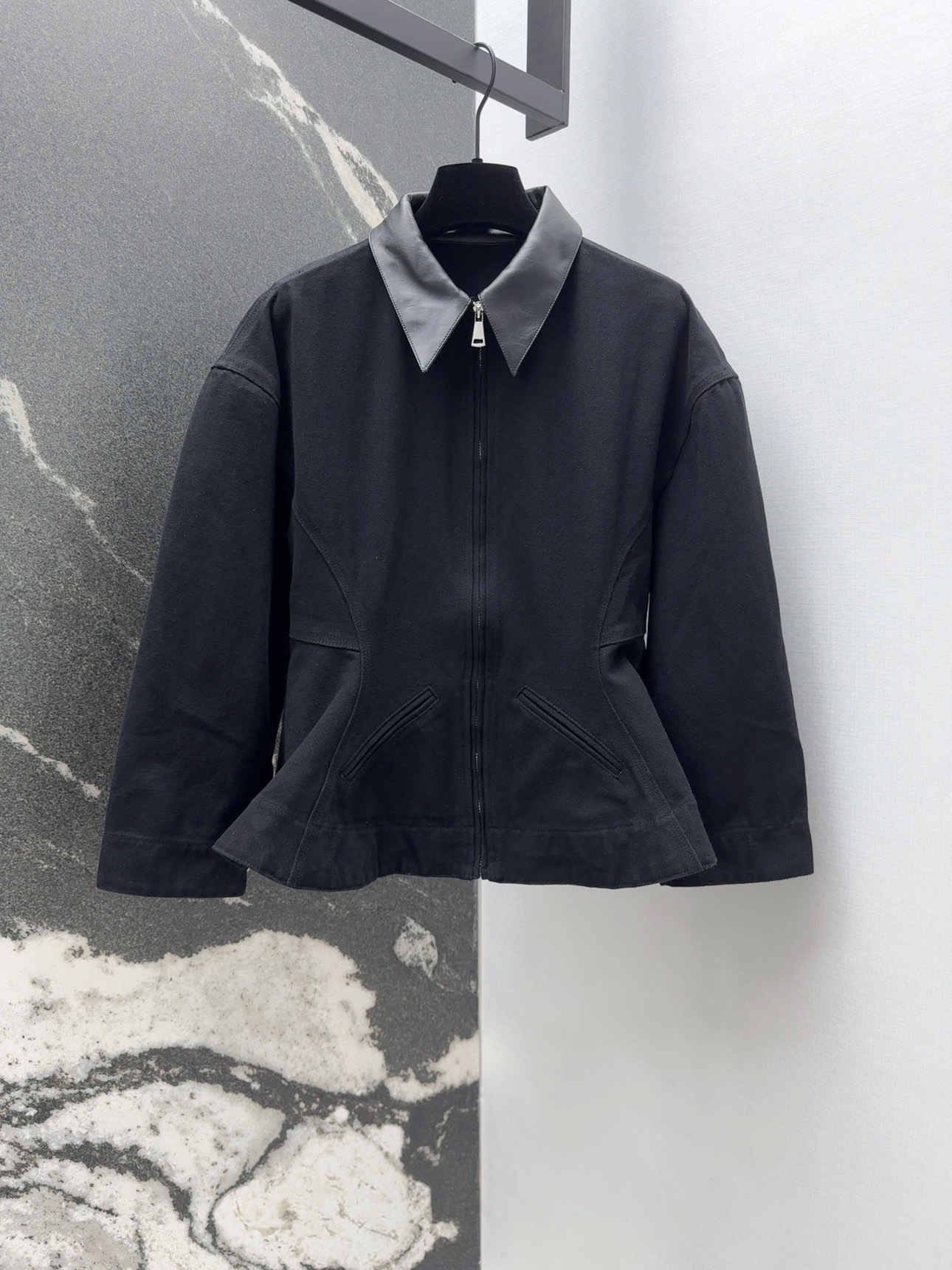 New PU-Coated Cowboy Coat with Original Heavy-Skinned Design for Spring Fashion Trends - 图片 1