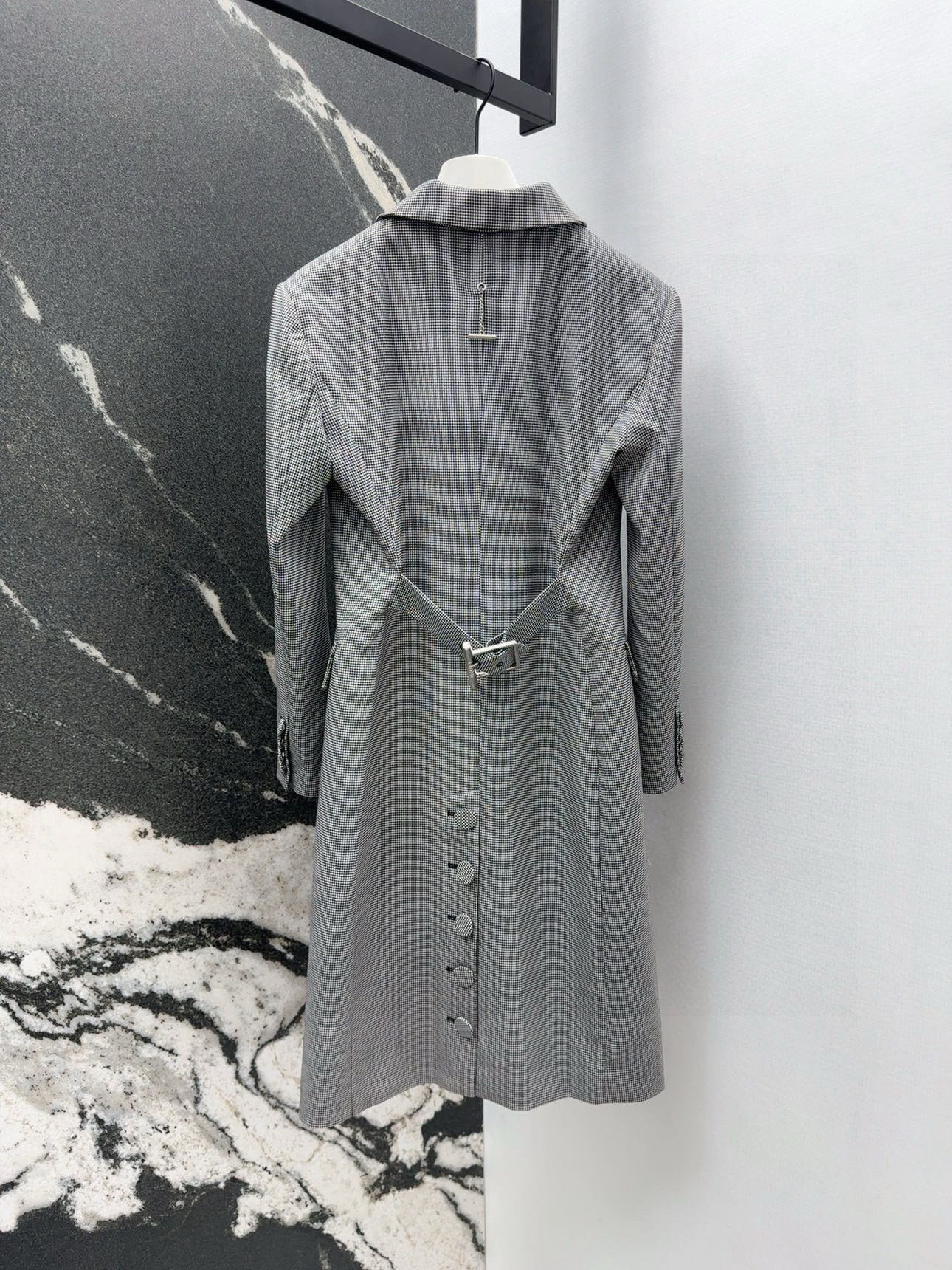 Retro Fashion Classic Suit with Cross-Button Cut-Off and Wool Tailoring - 图片 8