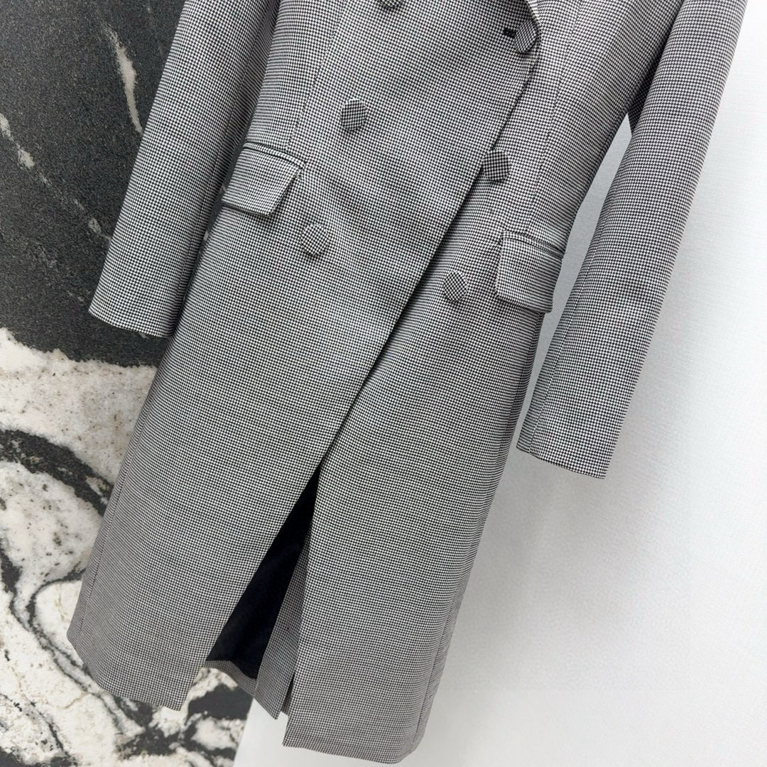 Retro Fashion Classic Suit with Cross-Button Cut-Off and Wool Tailoring - 图片 5