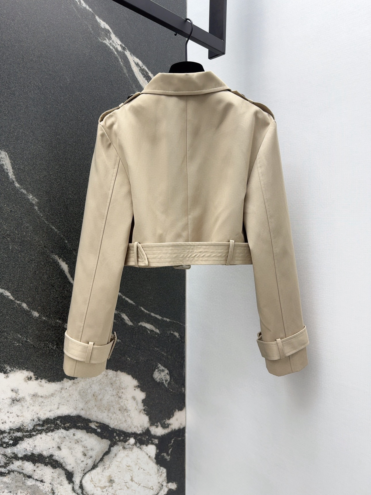 Stylish BV 25SS Female Suit: Short Wind Jacket, Half Skirt, Custom Fabric, Long Legs - 图片 9