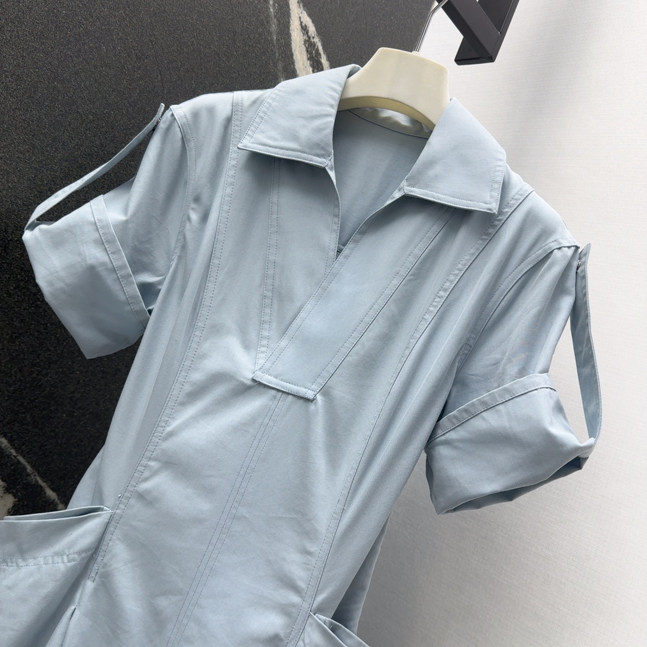 Versatile Super-Sweet Dress: P759 BV 25SS Spring-and-Summer Collection Highlights Simplified Design - 图片 2