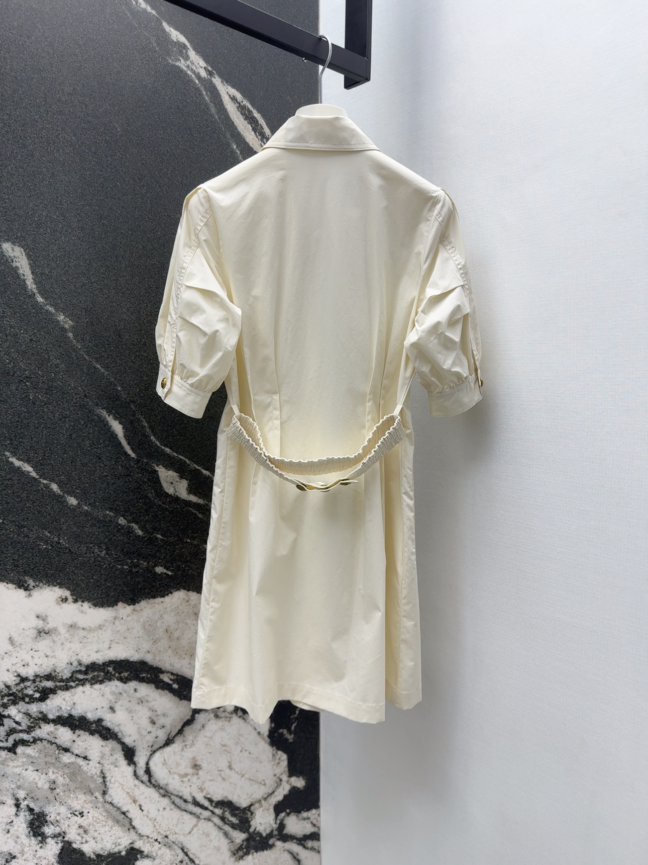 Stylish Lantern Sleeve Dress with H-Style Belt: Perfect for Spring and Summer - 图片 9