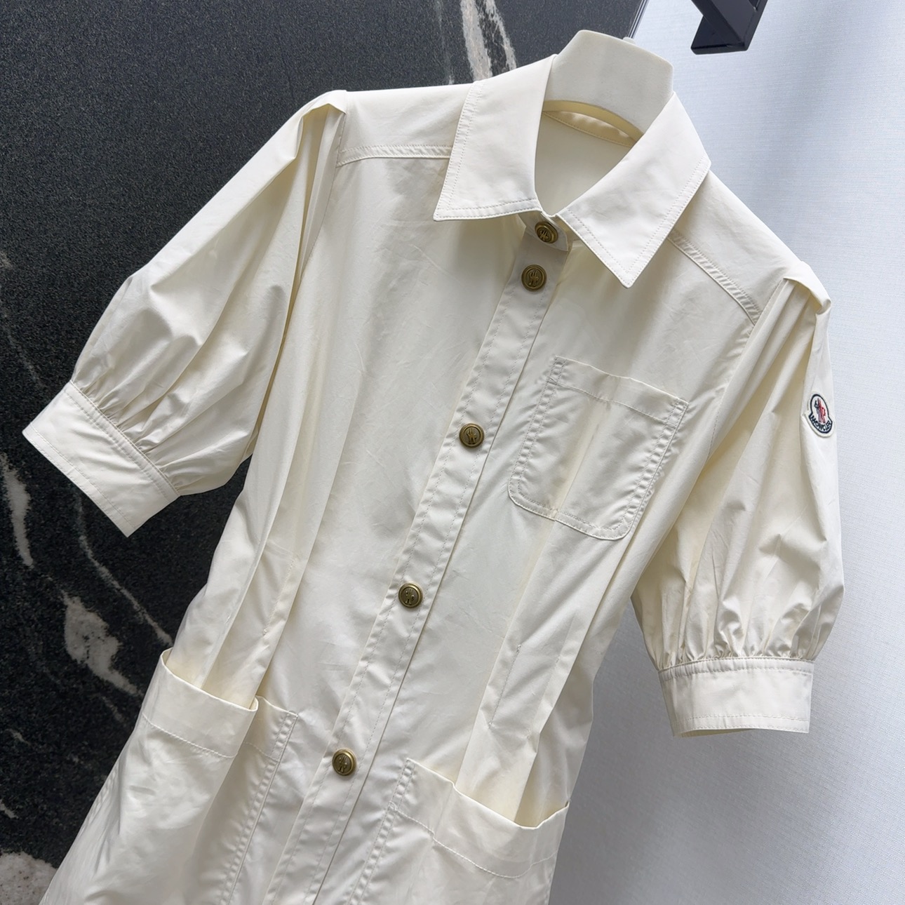 Stylish Lantern Sleeve Dress with H-Style Belt: Perfect for Spring and Summer - 图片 3