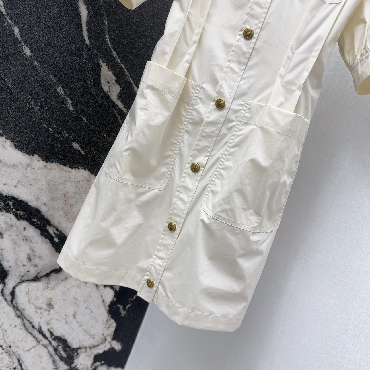 Stylish Lantern Sleeve Dress with H-Style Belt: Perfect for Spring and Summer - 图片 6