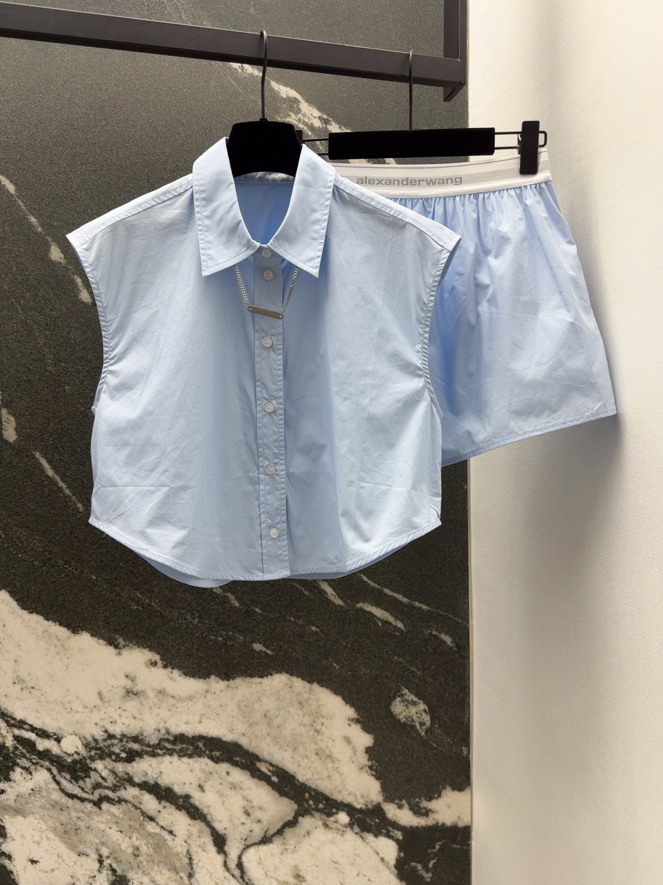 “AW 25SS Women’s Knitted Tweed Suit with Cotton Shirt: Stylish and Comfortable Design” - 图片 1