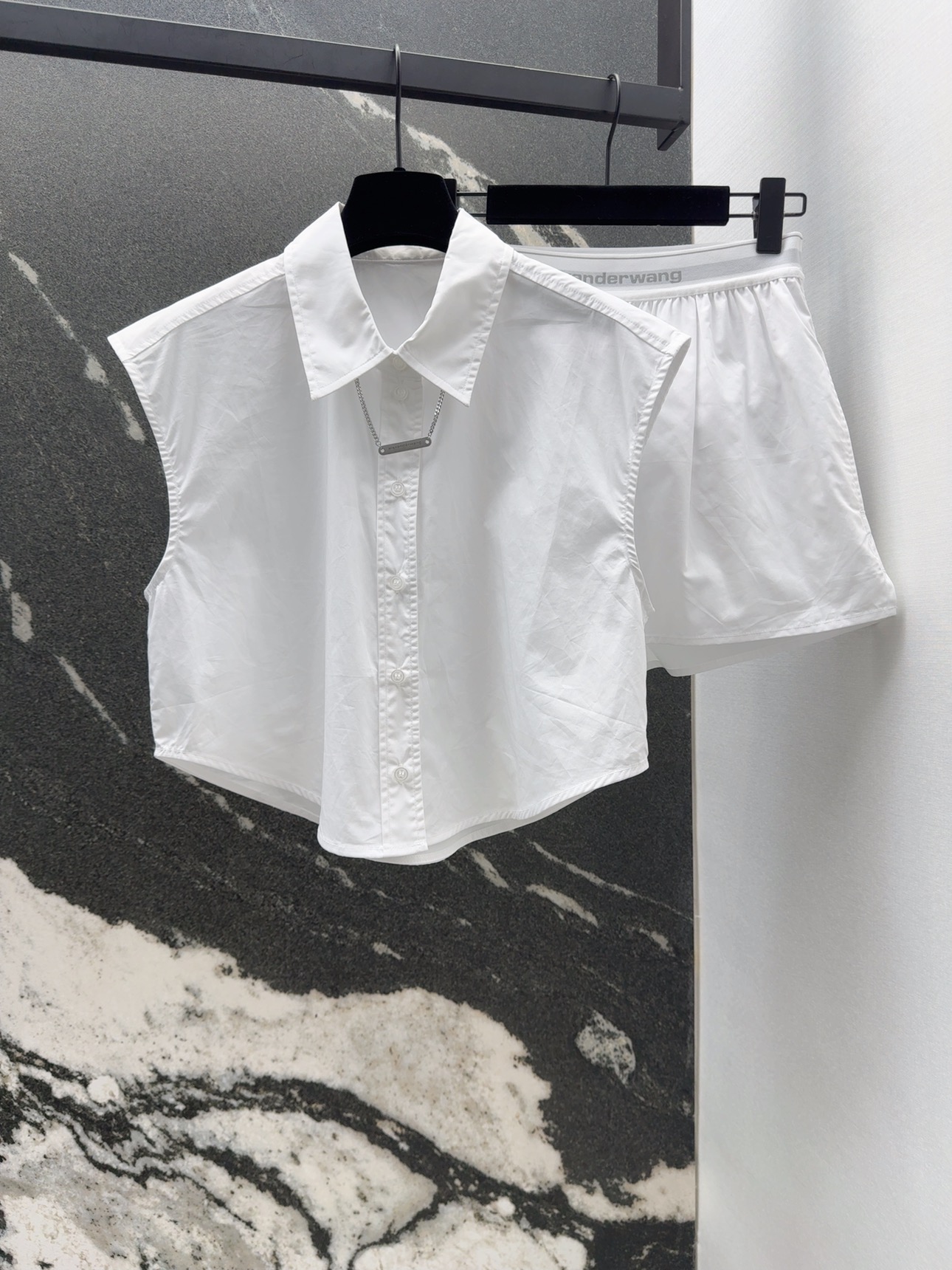 Trendy P456 Women’s Knitted Suit with Cotton Shirt: AW 25SS Collection Highlight