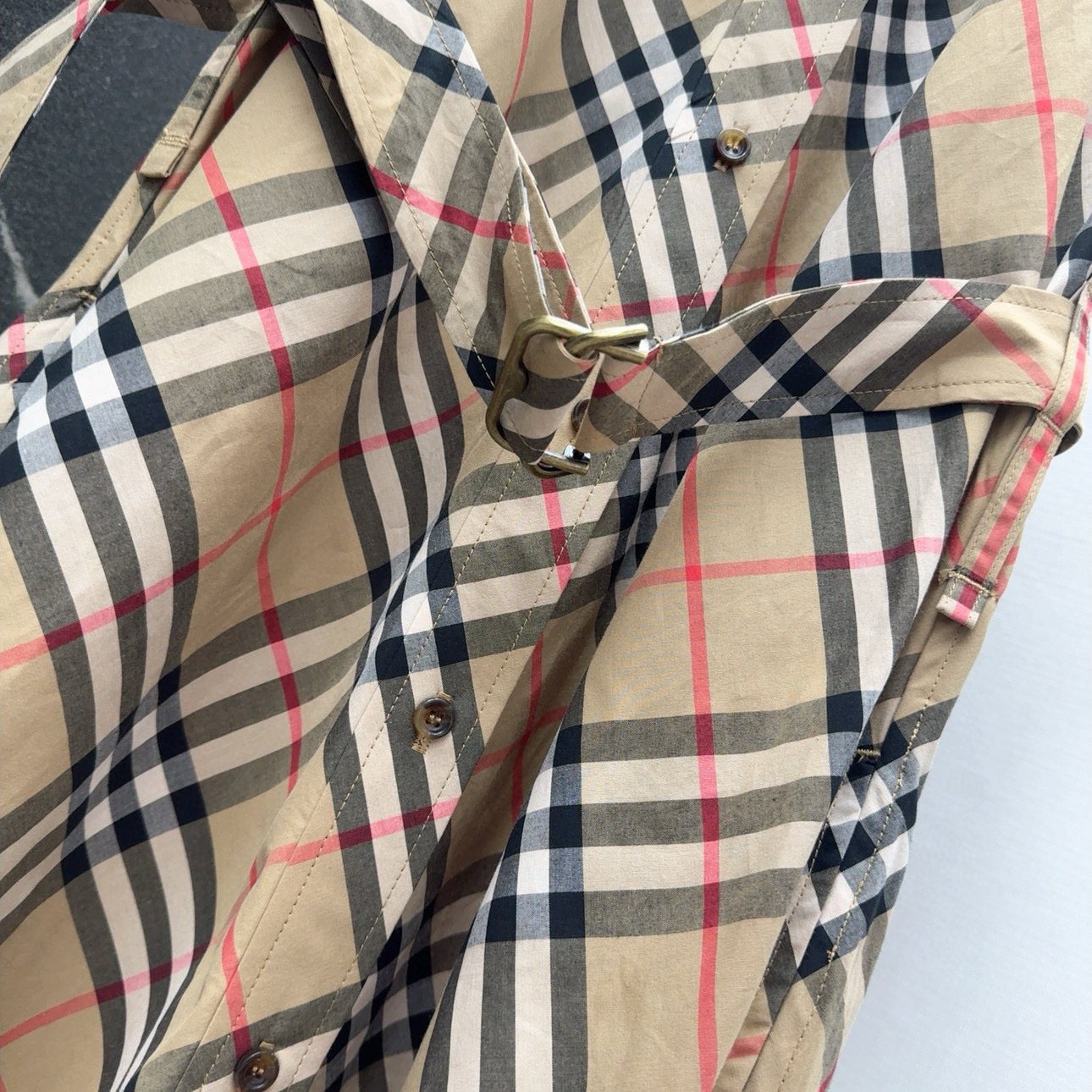 Spring and Summer Brand-New Cotton Shirt Dress for Women – Fashionable and Classic Styles - 图片 6