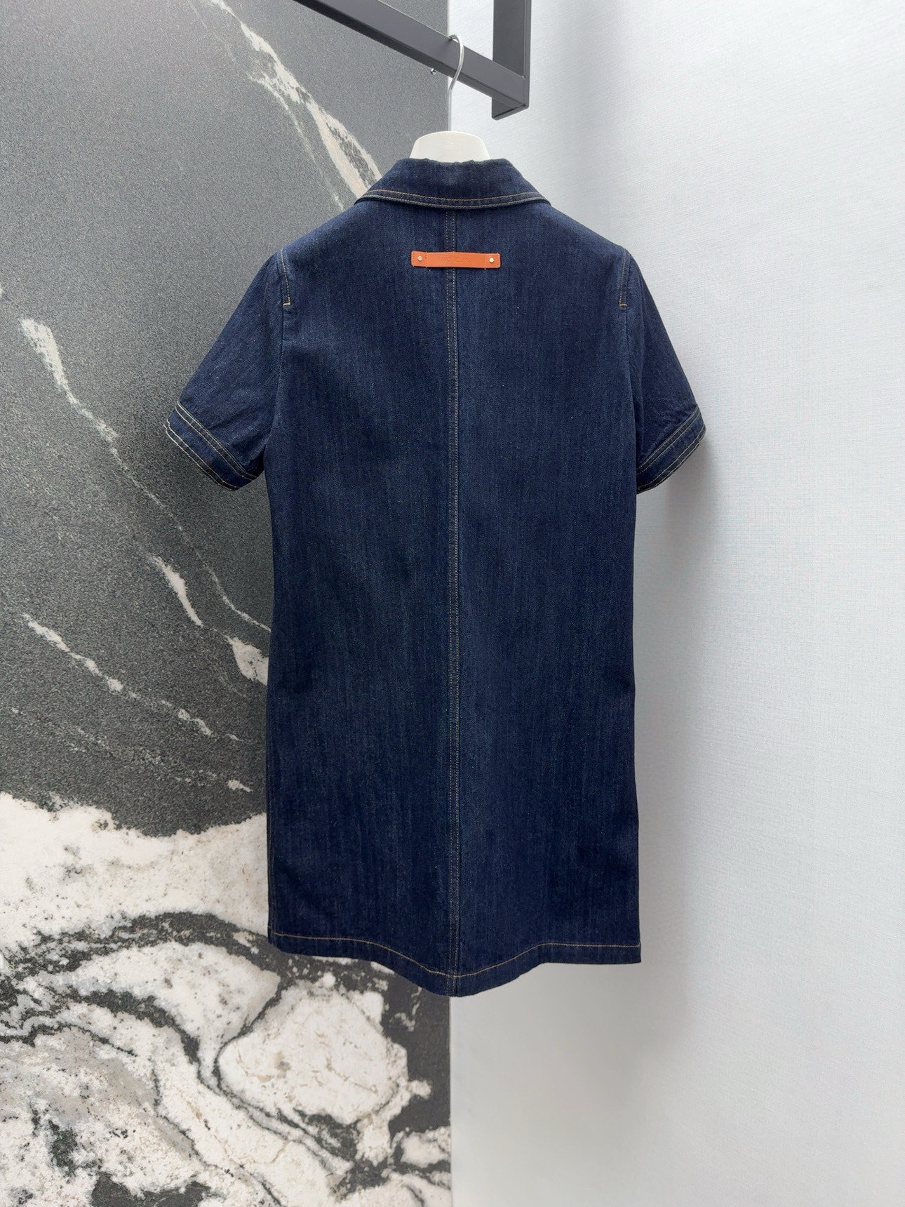 “New Water-Washing Cowboy Dress with Back-Skind Design for Luxurious Style” - 图片 8