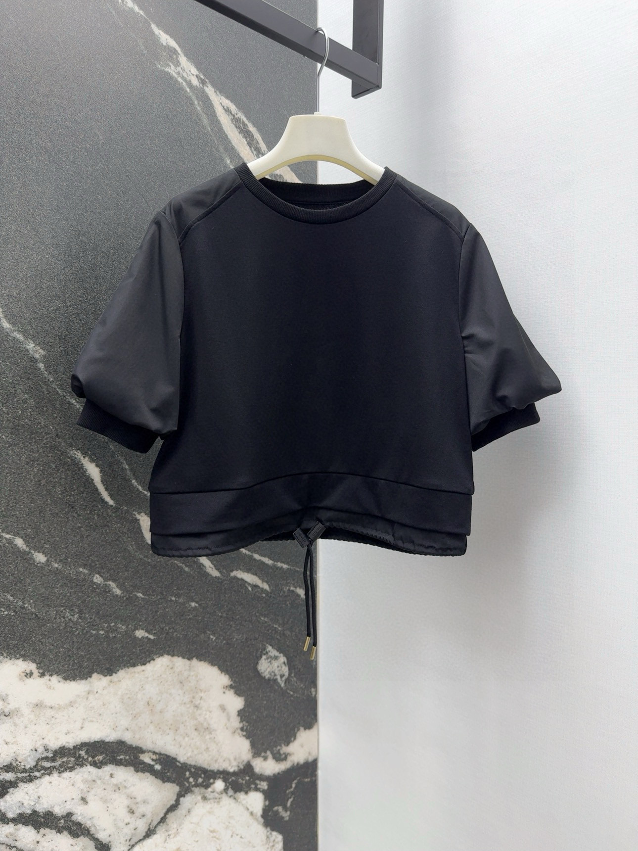 Fashionable Original Female Suit: MC 25SS Badge Recreational Nylon-Cotton Shirt Set - 图片 2