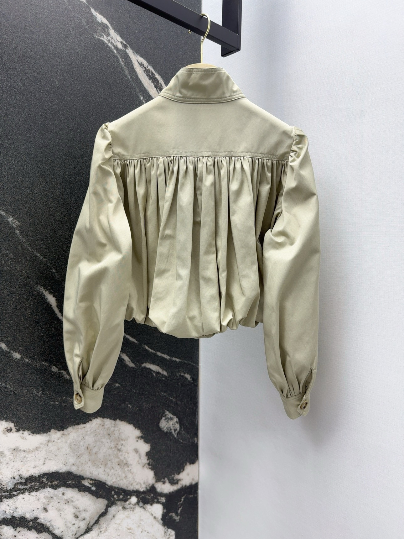 Chic Cropped Jacket with Lantern Sleeves - Elegant & Modern Spring Style 10 i1753329528427 9512 0 8
