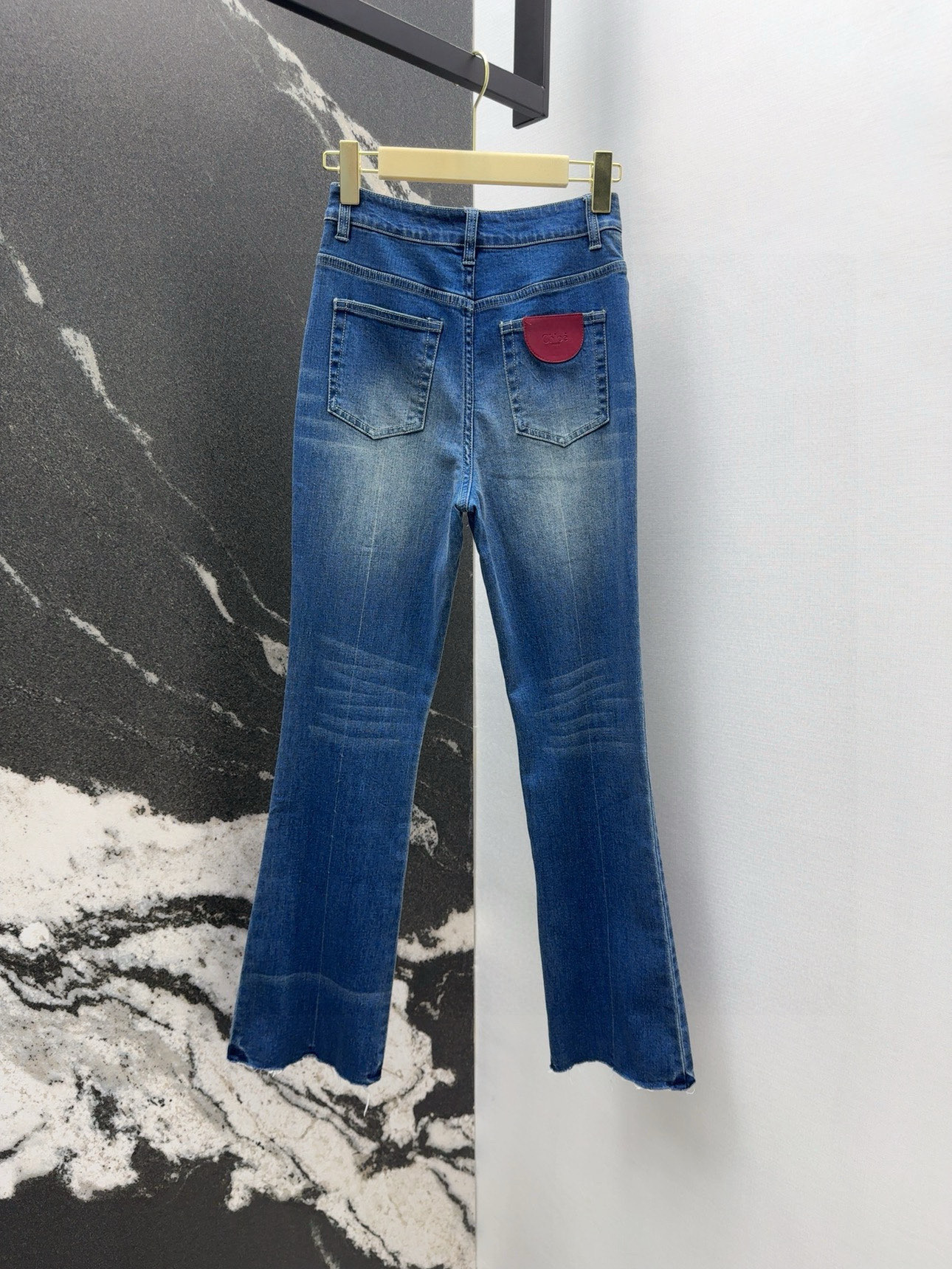Chic High-Waisted Denim Pencil Pants with Raw Hem - Spring/Summer Collection 9 i1753331623898 1004 0 7