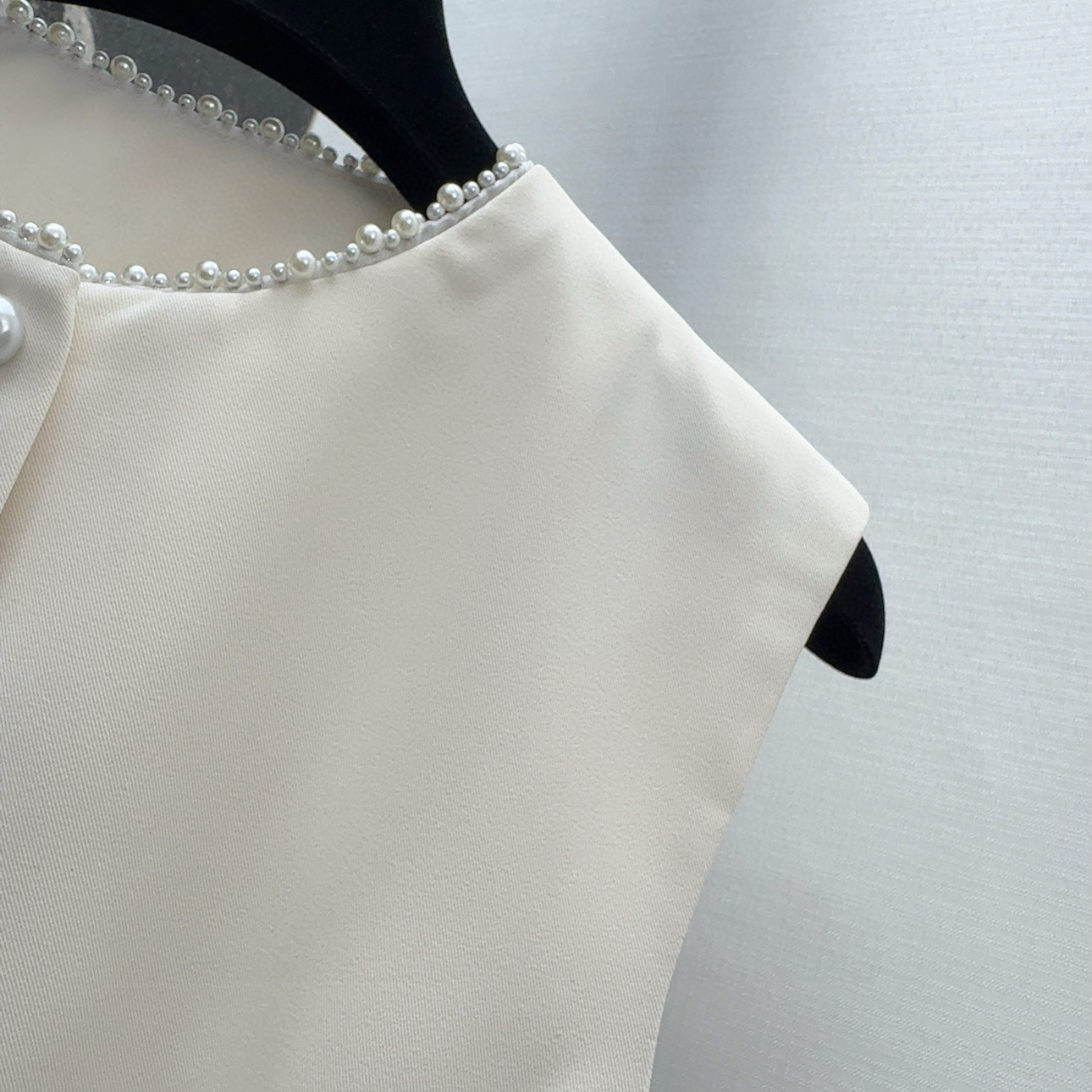 Elegant Vest and Shorts Set with Pearl Embellishments - Chic & Timeless 5 i1753331877173 9759 0 3
