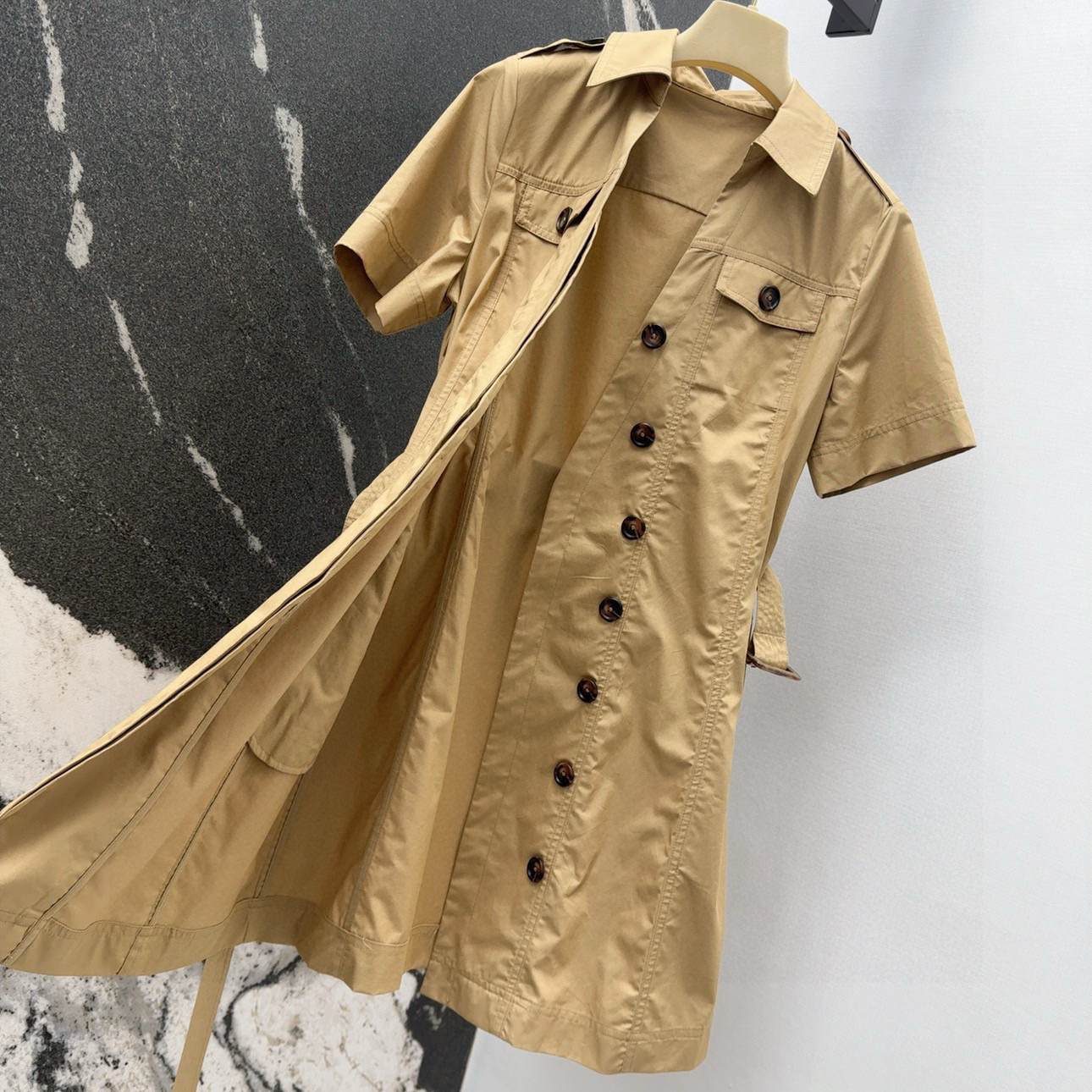 Spring-Summer Urban Women’s Elegant Dress with Hand-Dressing Bag Decorations - 图片 8