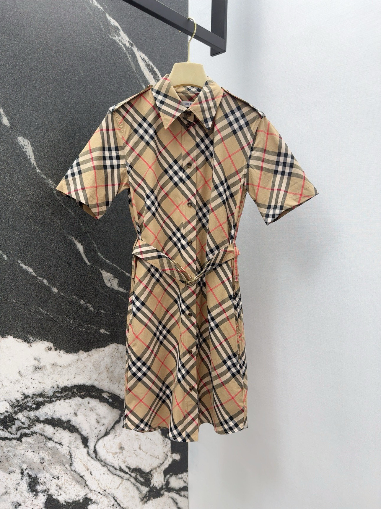 Spring and Summer Cotton Shirt Dress Collection with B-Word Tie Belts