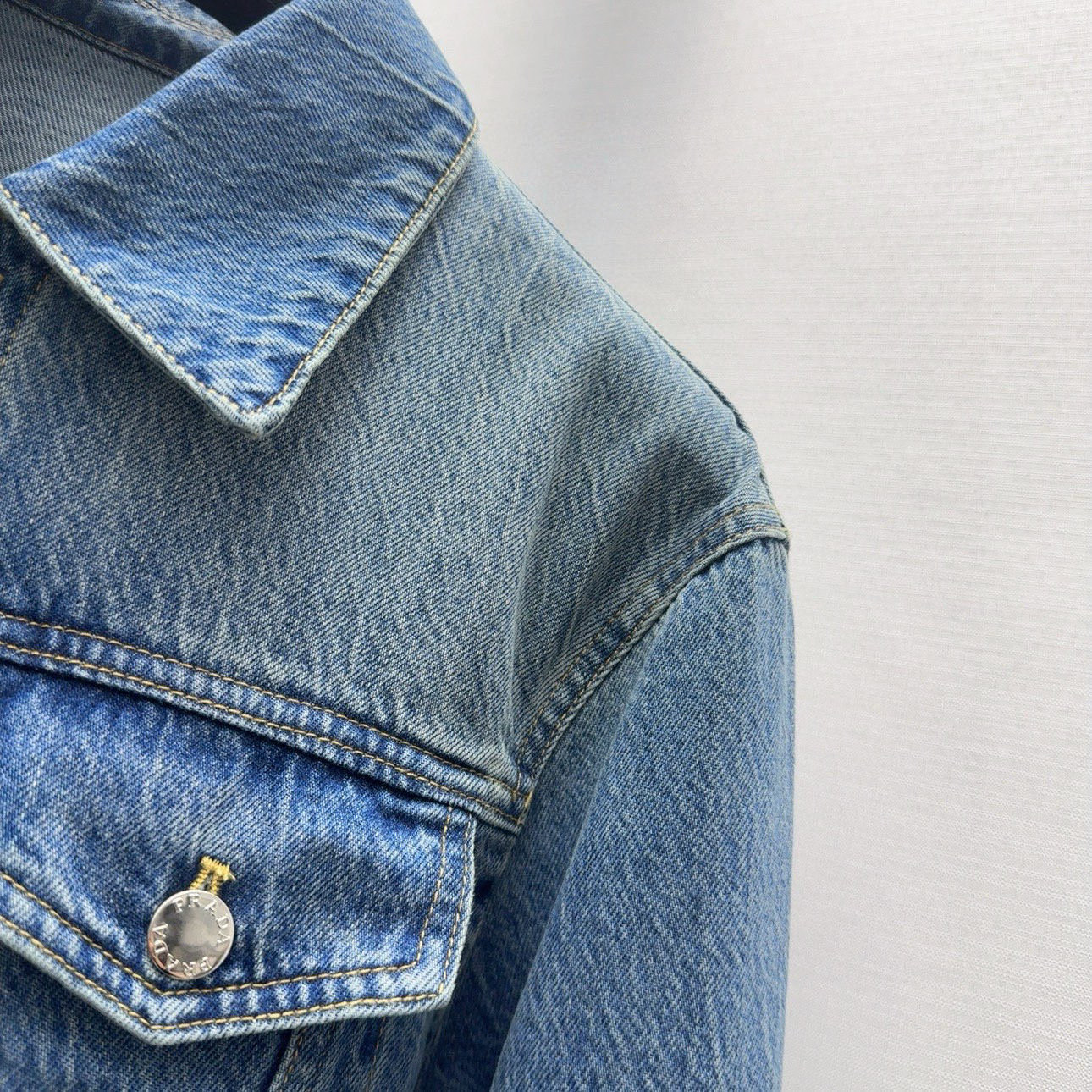 P816 Original One-Size-Fits-All Female Suit: Stylish Autumn Cowboy Dress with Retro Blue Wash - 图片 4