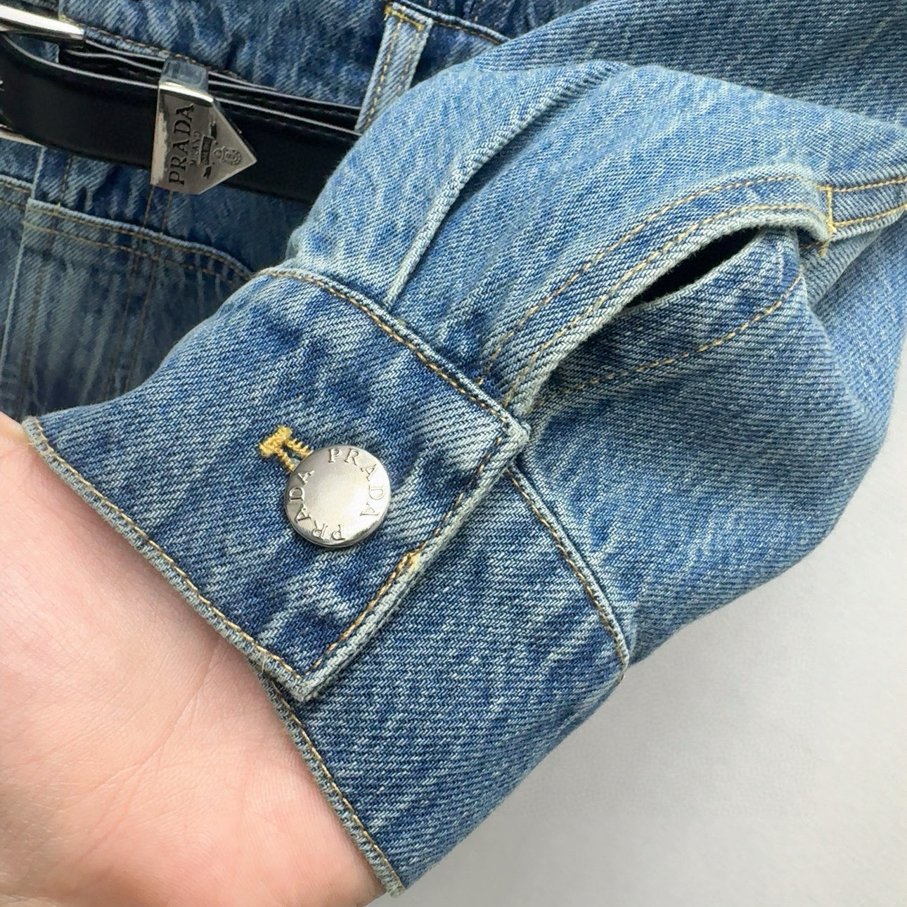 P816 Original One-Size-Fits-All Female Suit: Stylish Autumn Cowboy Dress with Retro Blue Wash - 图片 7