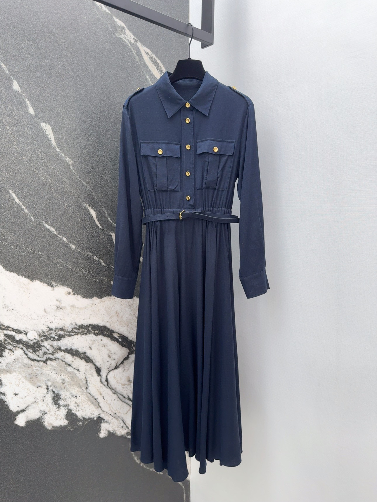 Fashion Update: P912 Original Tweeted Female Suit LP 60SS – New Metal-Stamped Shirt-Dressed Dress - 图片 1