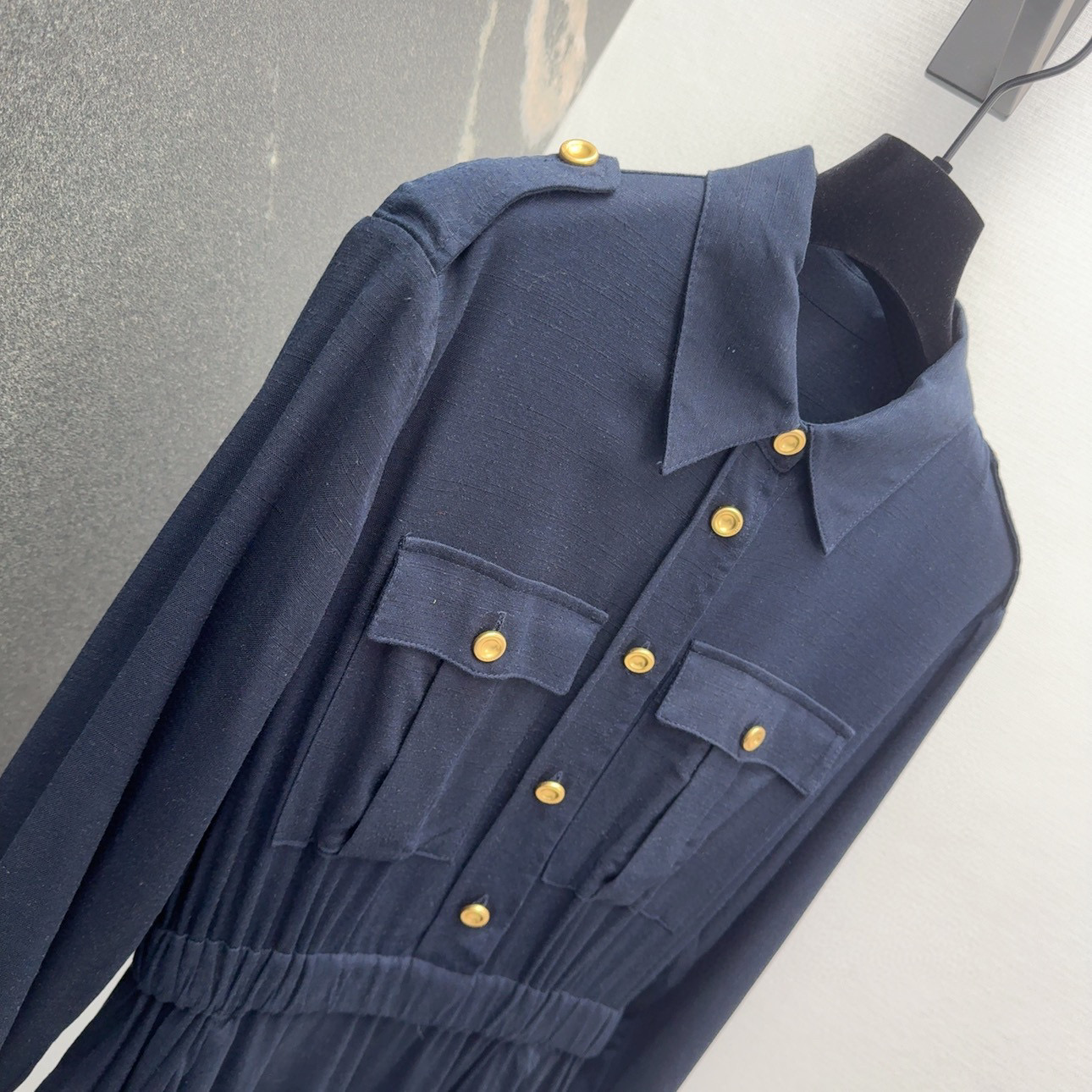 Fashion Update: P912 Original Tweeted Female Suit LP 60SS – New Metal-Stamped Shirt-Dressed Dress - 图片 3