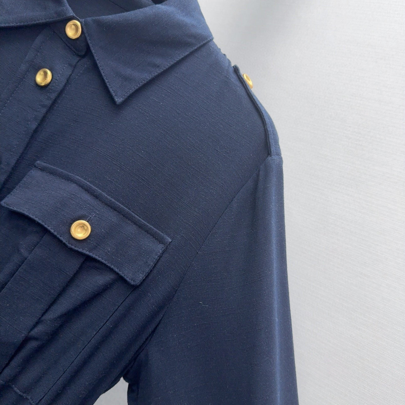 Fashion Update: P912 Original Tweeted Female Suit LP 60SS – New Metal-Stamped Shirt-Dressed Dress - 图片 5