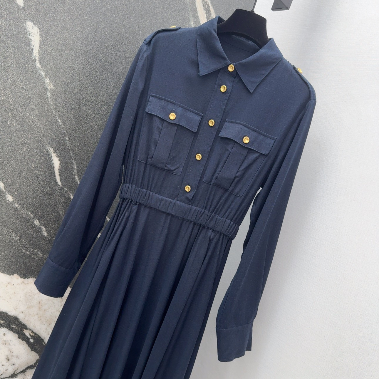 Fashion Update: P912 Original Tweeted Female Suit LP 60SS – New Metal-Stamped Shirt-Dressed Dress - 图片 2