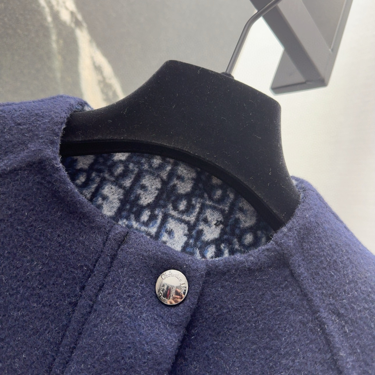 Dior Navy Blue Wool Reversible Short Jacket with Logo 3 i1754797396949 2288 0 2