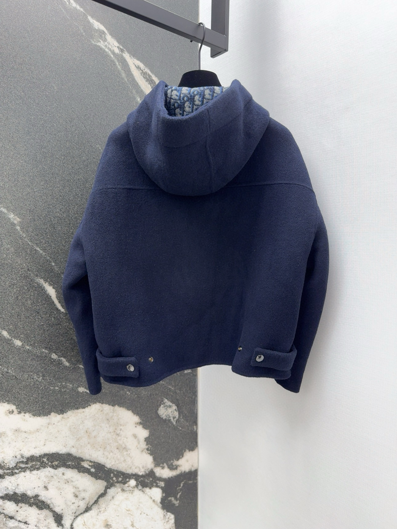Classic Logo Wool Blend Hooded Jacket, Handmade Double-Sided Coat 9 i1754797990920 1624 0 8