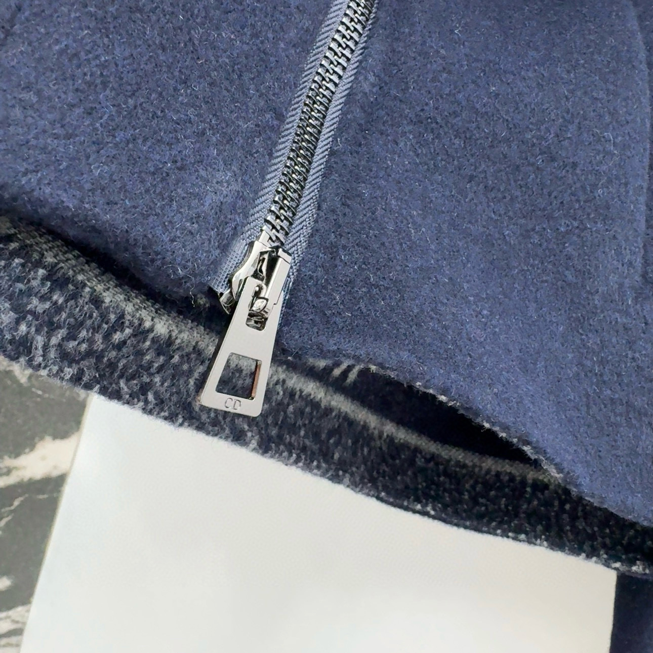 Classic Logo Wool Blend Hooded Jacket, Handmade Double-Sided Coat 5 i1754797990921 6793 0 4