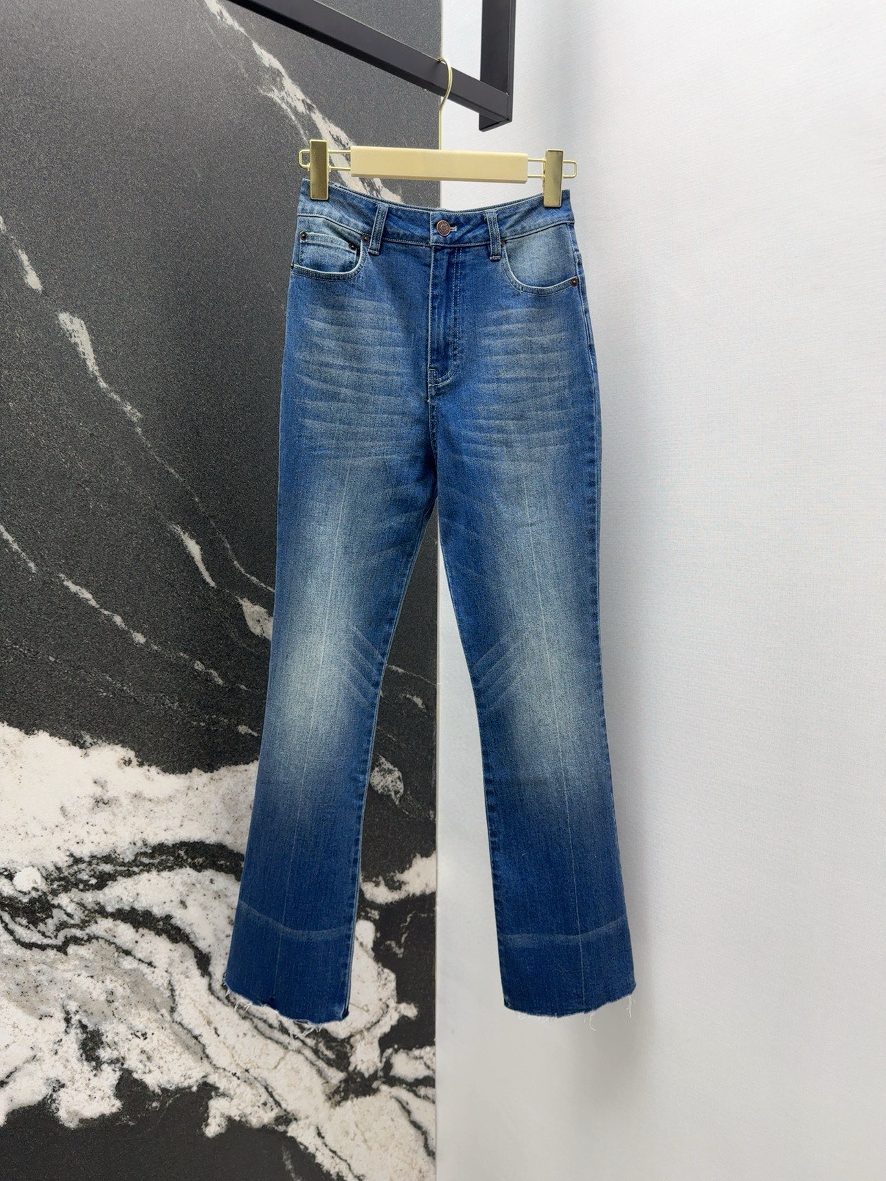 P648 One-Size-Fits-All Dress with High-Side Cowboy Pencils for Spring-Summer Fashion - 图片 1