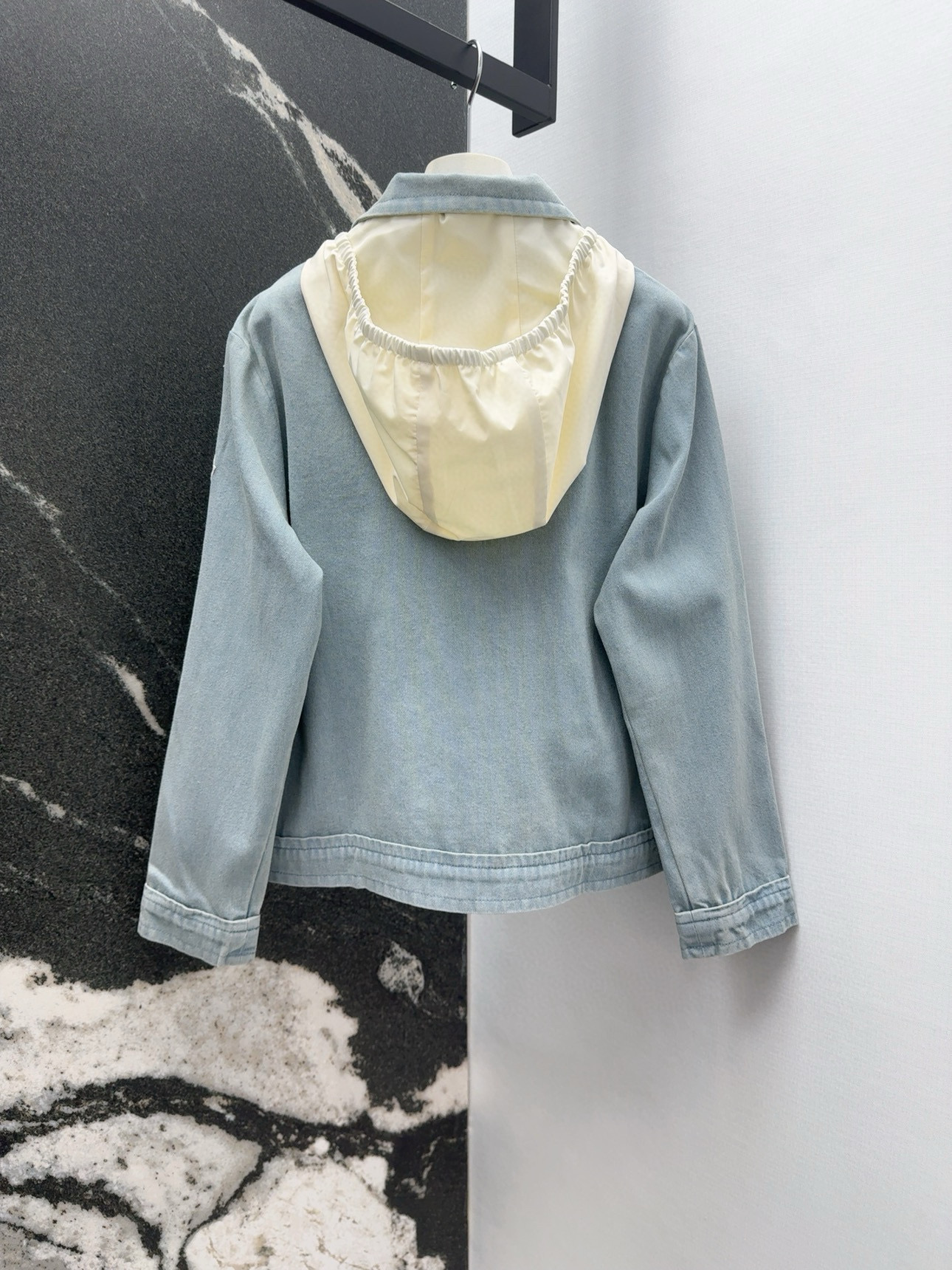 “Red-Danning Blue-Cleaning Cowboy Jacket with Removable Hat and Insulation Kit” - 图片 8