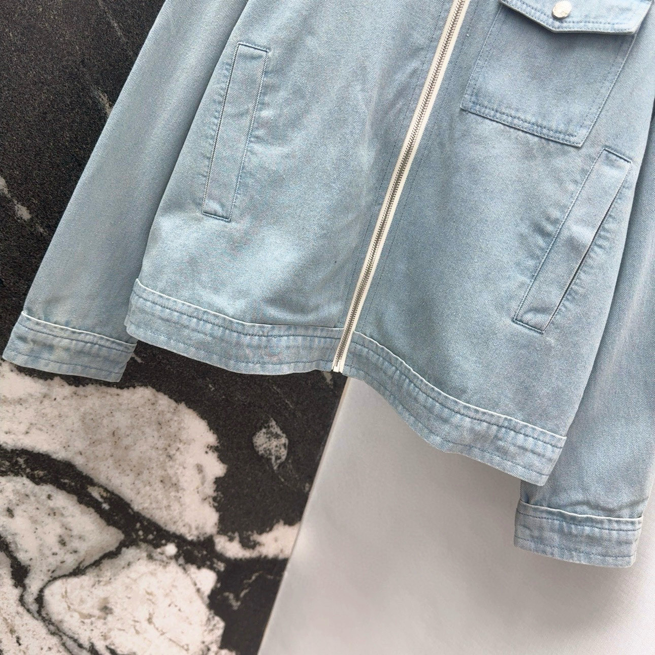 “Red-Danning Blue-Cleaning Cowboy Jacket with Removable Hat and Insulation Kit” - 图片 5