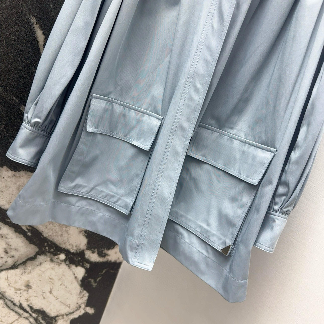 “CH~E 25SS Morning & Autumn Coiled Long Coats: Stylish One-Size Female Suit with Cotton Fabric” - 图片 5