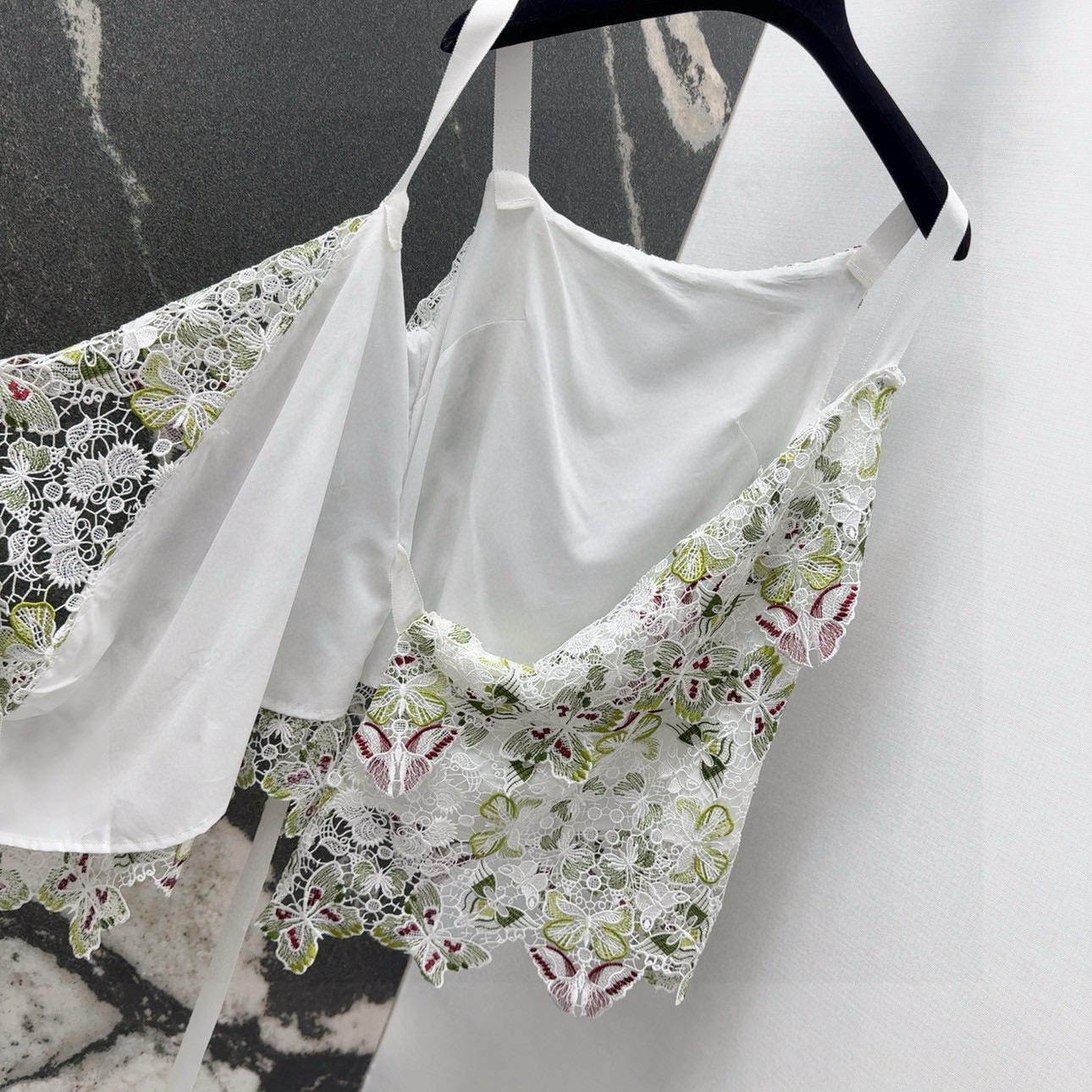CD 25SS “Spring and Summer New Heavy Butter’s Lacey” Shirt with Butterflies and Laces - 图片 9