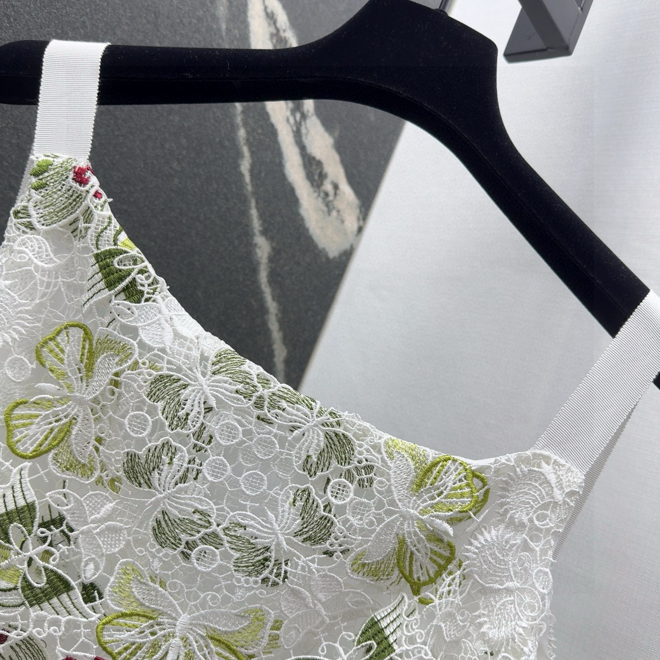 CD 25SS “Spring and Summer New Heavy Butter’s Lacey” Shirt with Butterflies and Laces - 图片 5