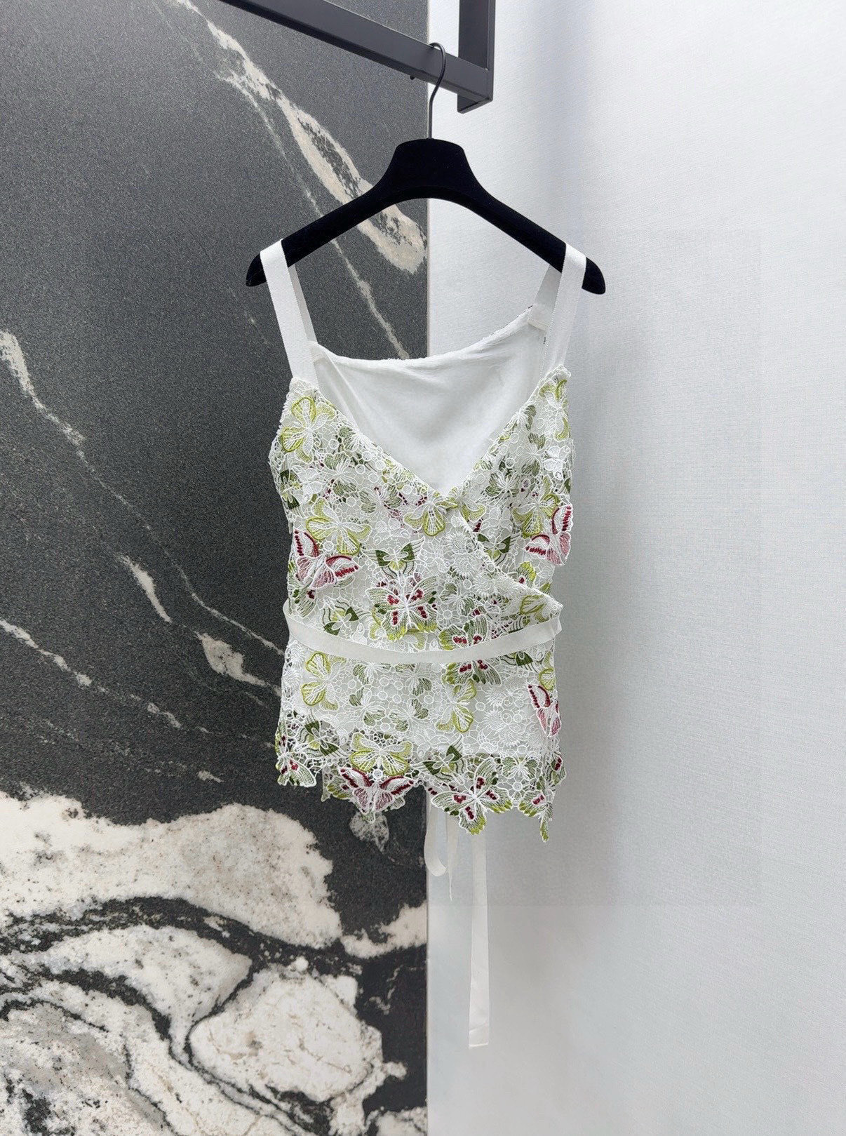 CD 25SS “Spring and Summer New Heavy Butter’s Lacey” Shirt with Butterflies and Laces - 图片 8