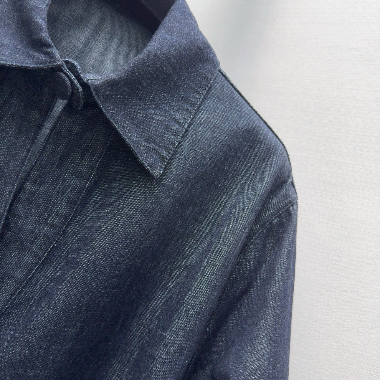 “New Women’s Cowboy Shirt Dress with Retro Circle Belt – Stylish and Custom-Made” - 图片 5