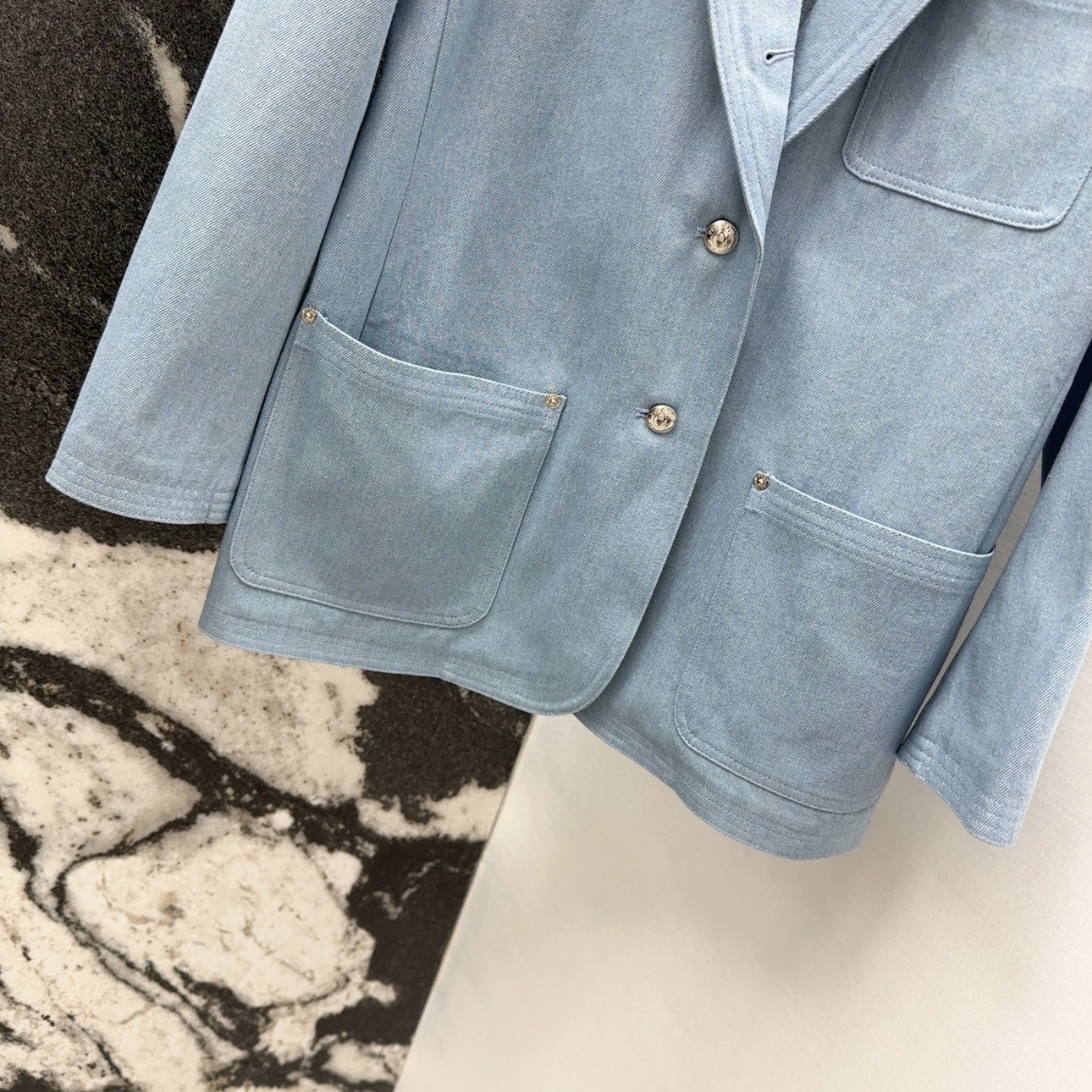 Title: Stupendous Female Clothes TB 25SS Autumn School Wind Cowboy Leisure Suit Summary: Original female clothes with autumn school wind-themed cowboy leisure suit, tailored for a sweet and stylish look. - 图片 4