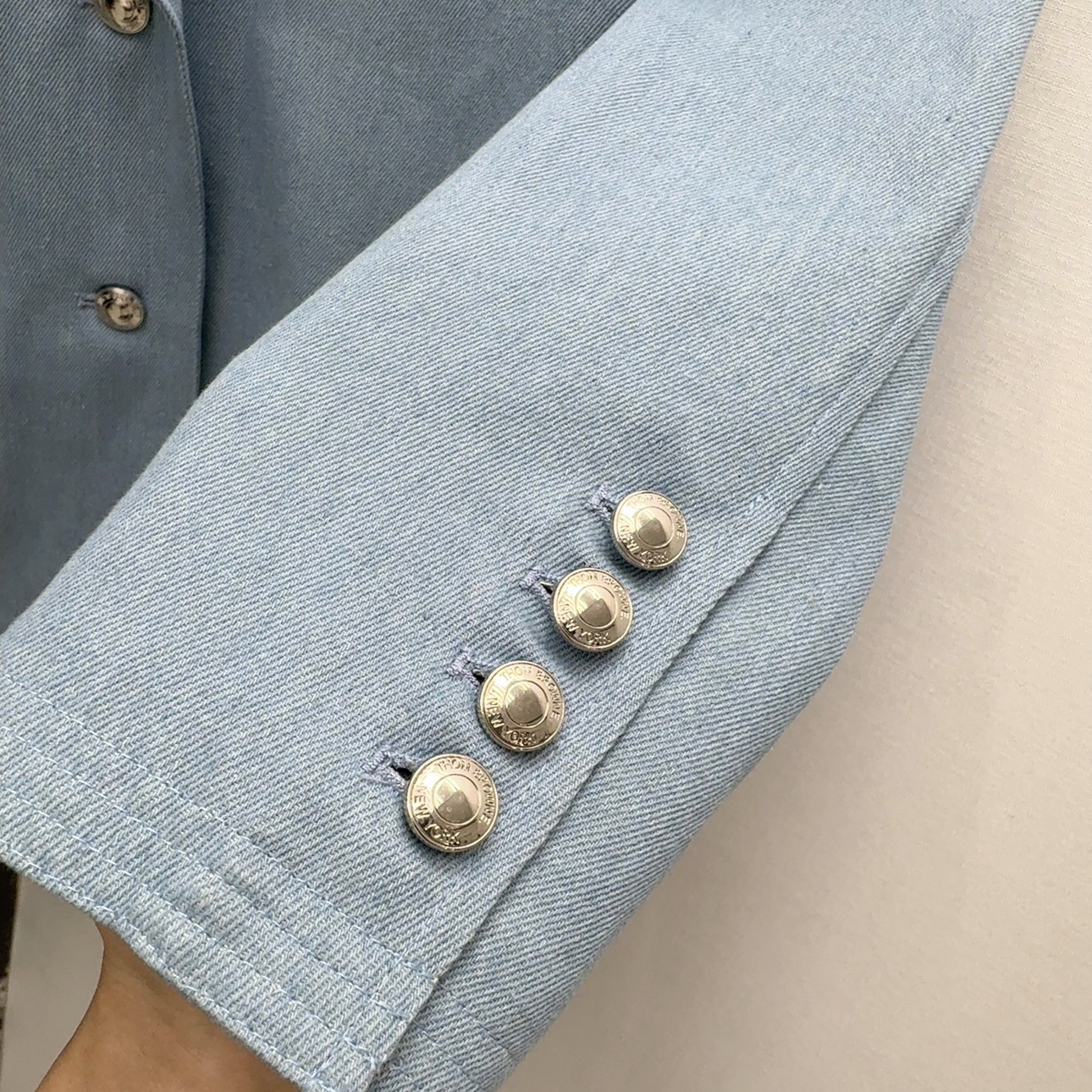 Title: Stupendous Female Clothes TB 25SS Autumn School Wind Cowboy Leisure Suit Summary: Original female clothes with autumn school wind-themed cowboy leisure suit, tailored for a sweet and stylish look. - 图片 5