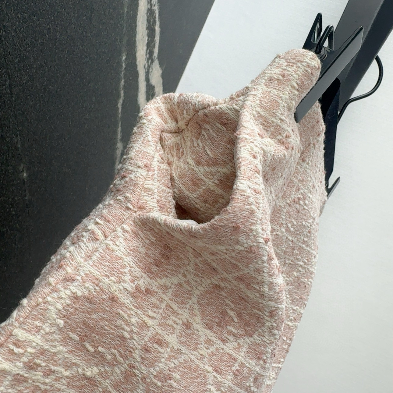 Dior-Inspired Pink Tweed Mini Skirt, Classic A-Line Silhouette 5 i1756529874362 2607 0 5